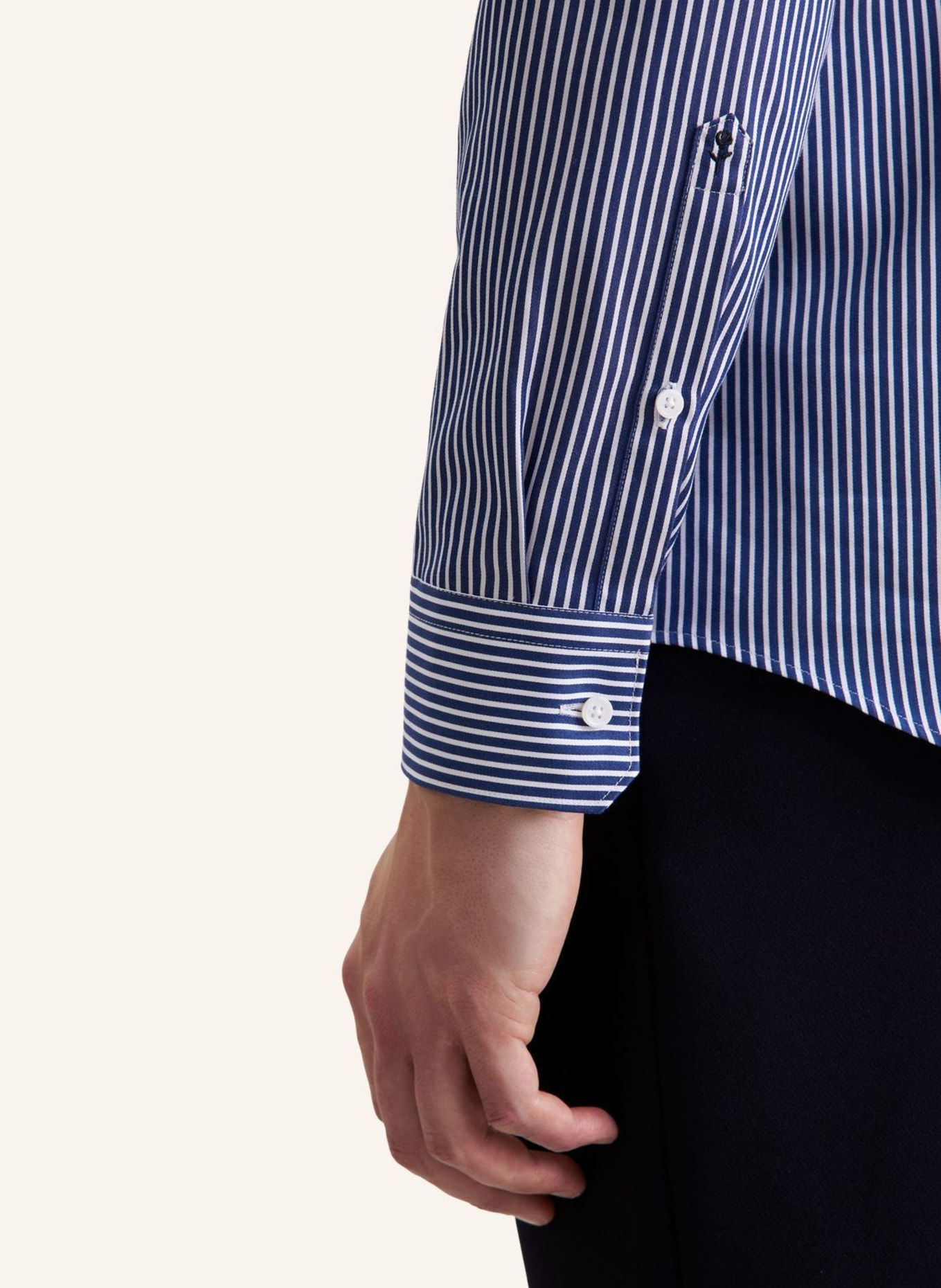 seidensticker Business Hemd Slim Fit: DUNKELBLAU