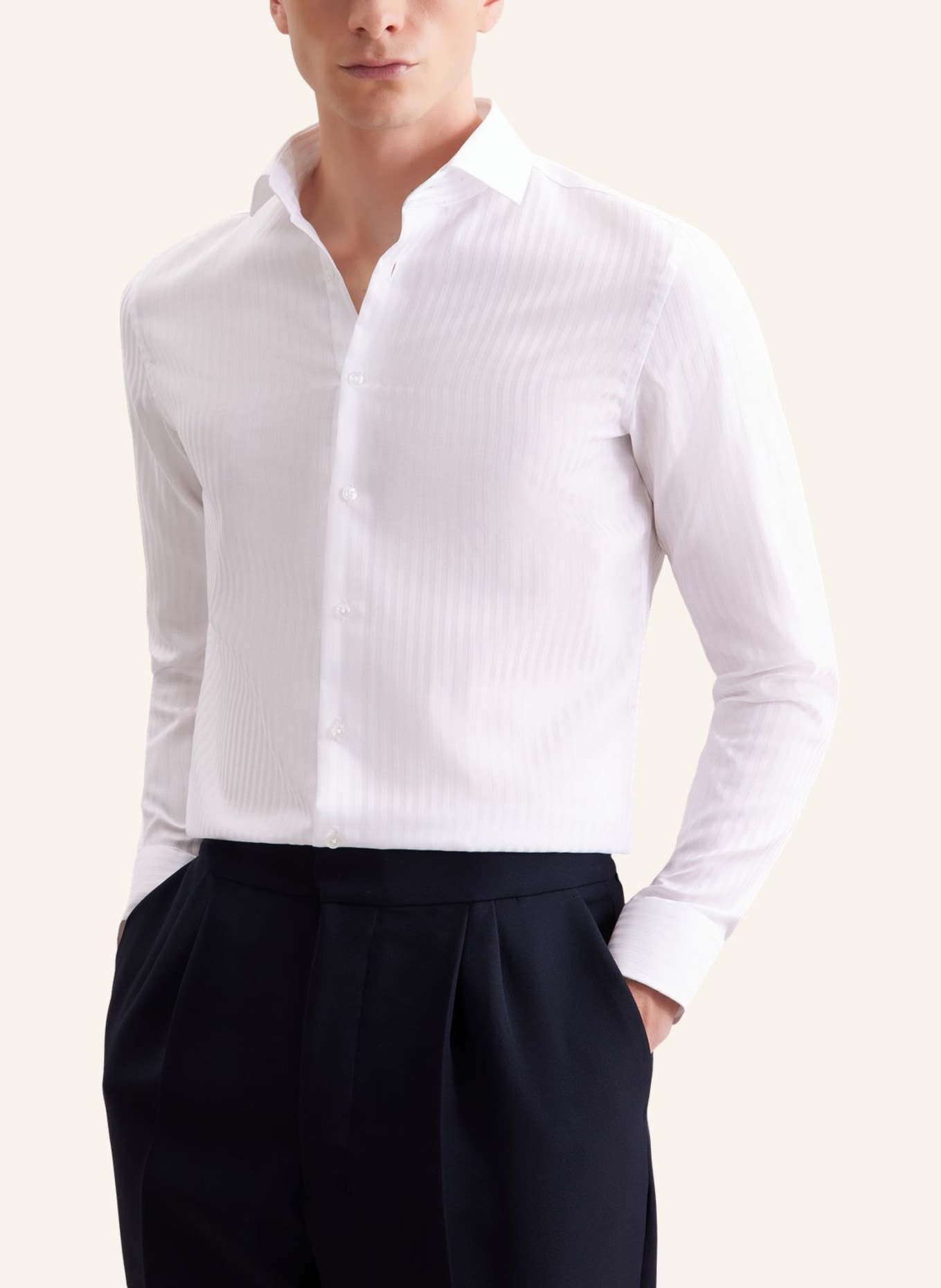 seidensticker Business Hemd Shaped Fit: WEISS