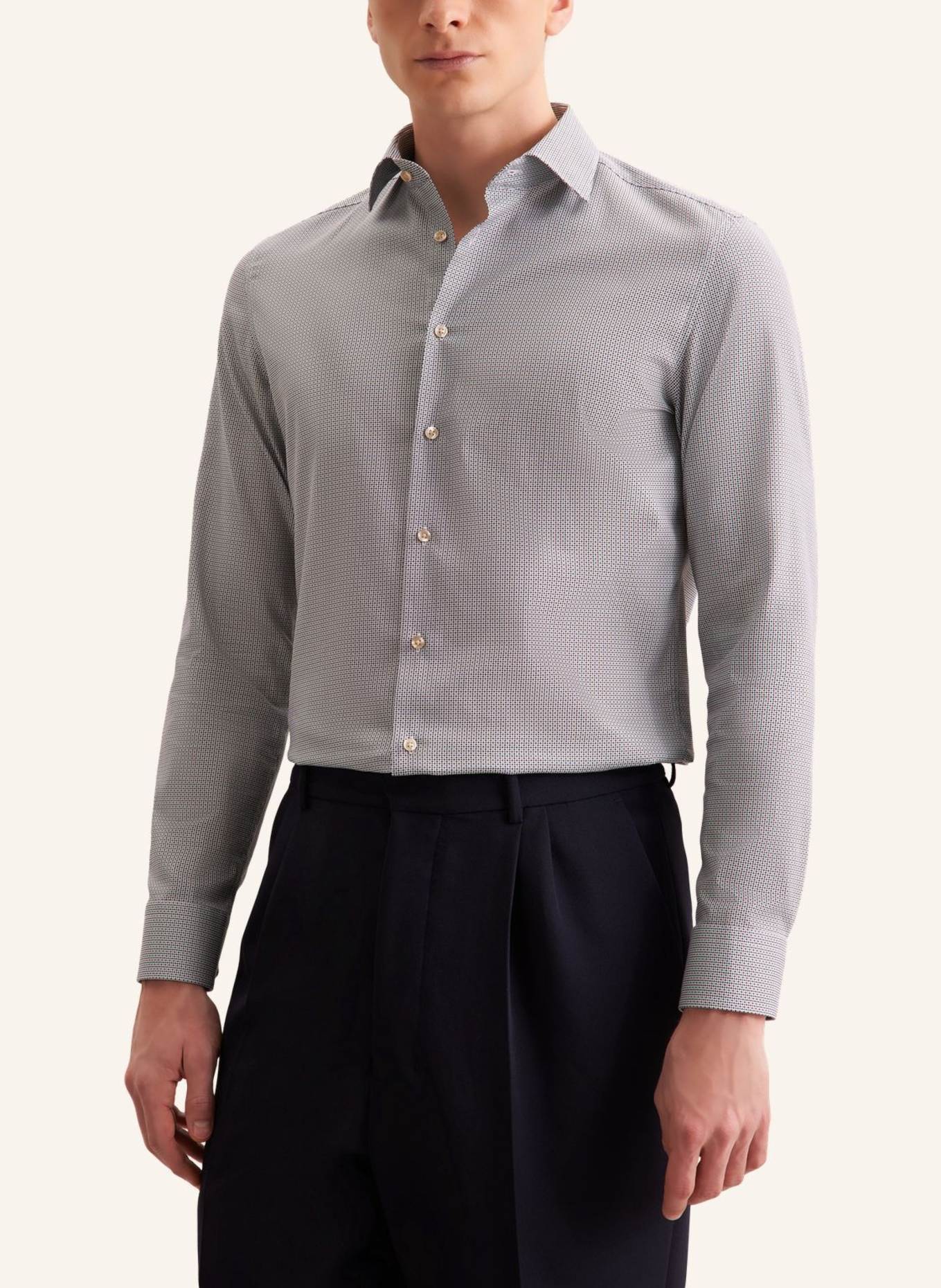 seidensticker Business Hemd Shaped Fit: DUNKELBLAU