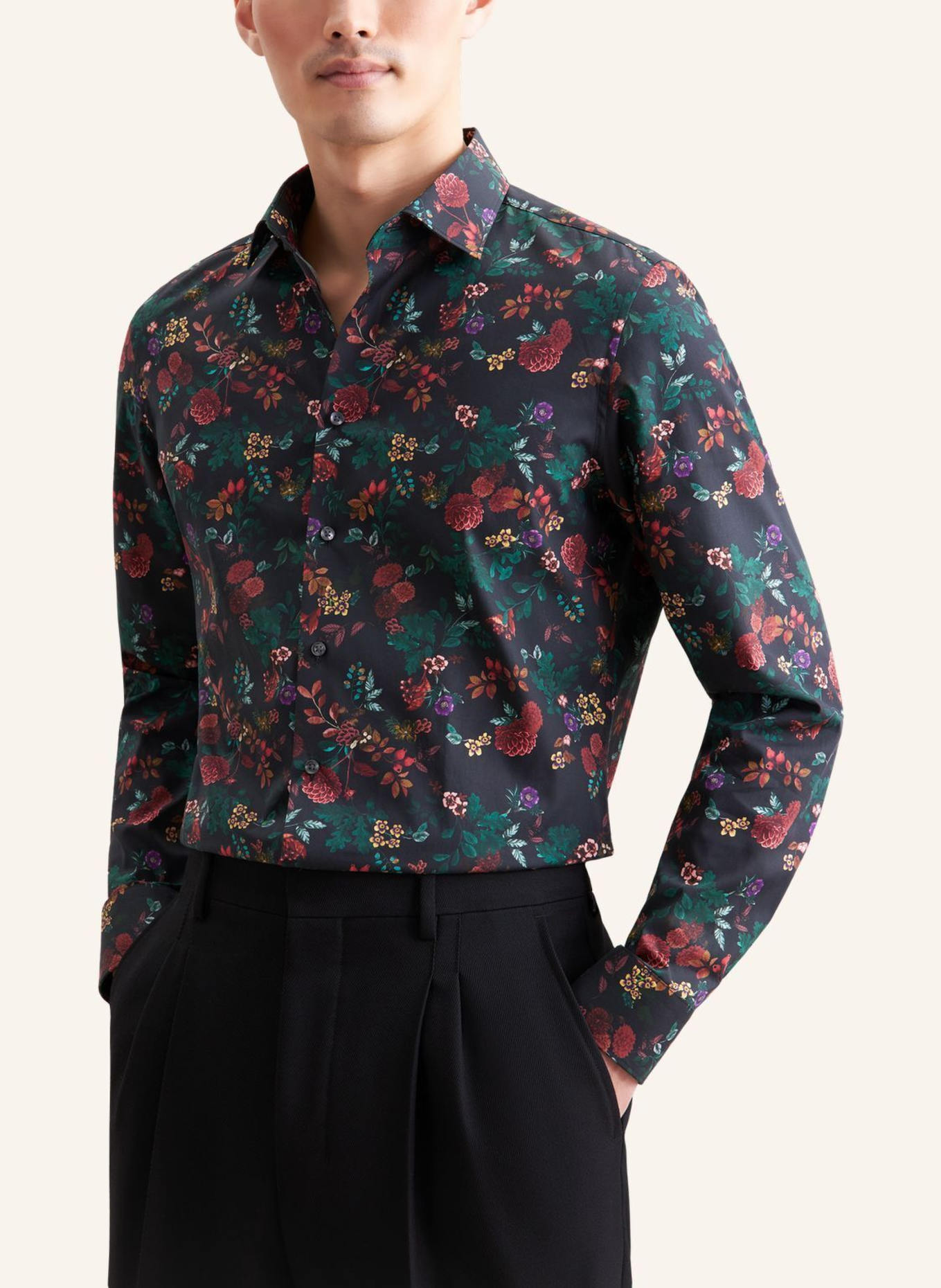 seidensticker Business Hemd Shaped Fit: GRAU