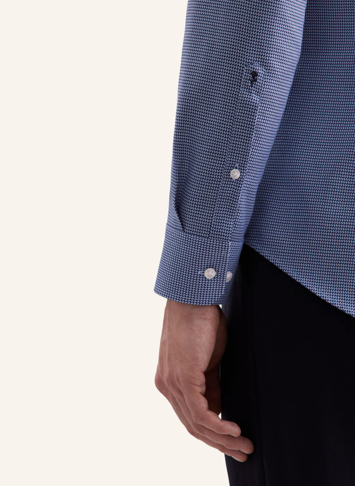 seidensticker Business Hemd Slim Fit: DUNKELBLAU