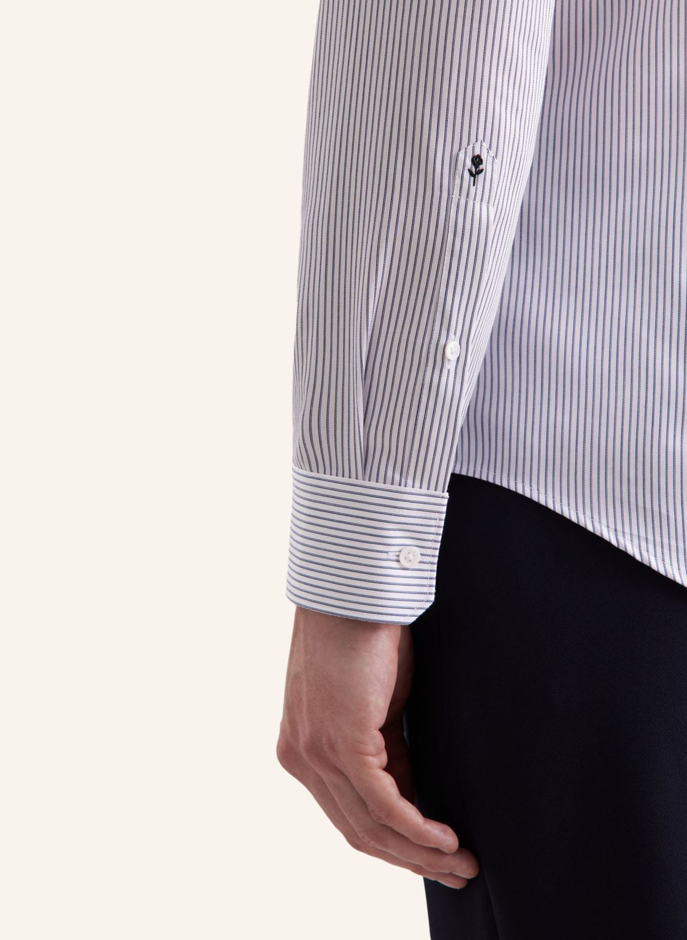 seidensticker Business Hemd Slim Fit: DUNKELBLAU