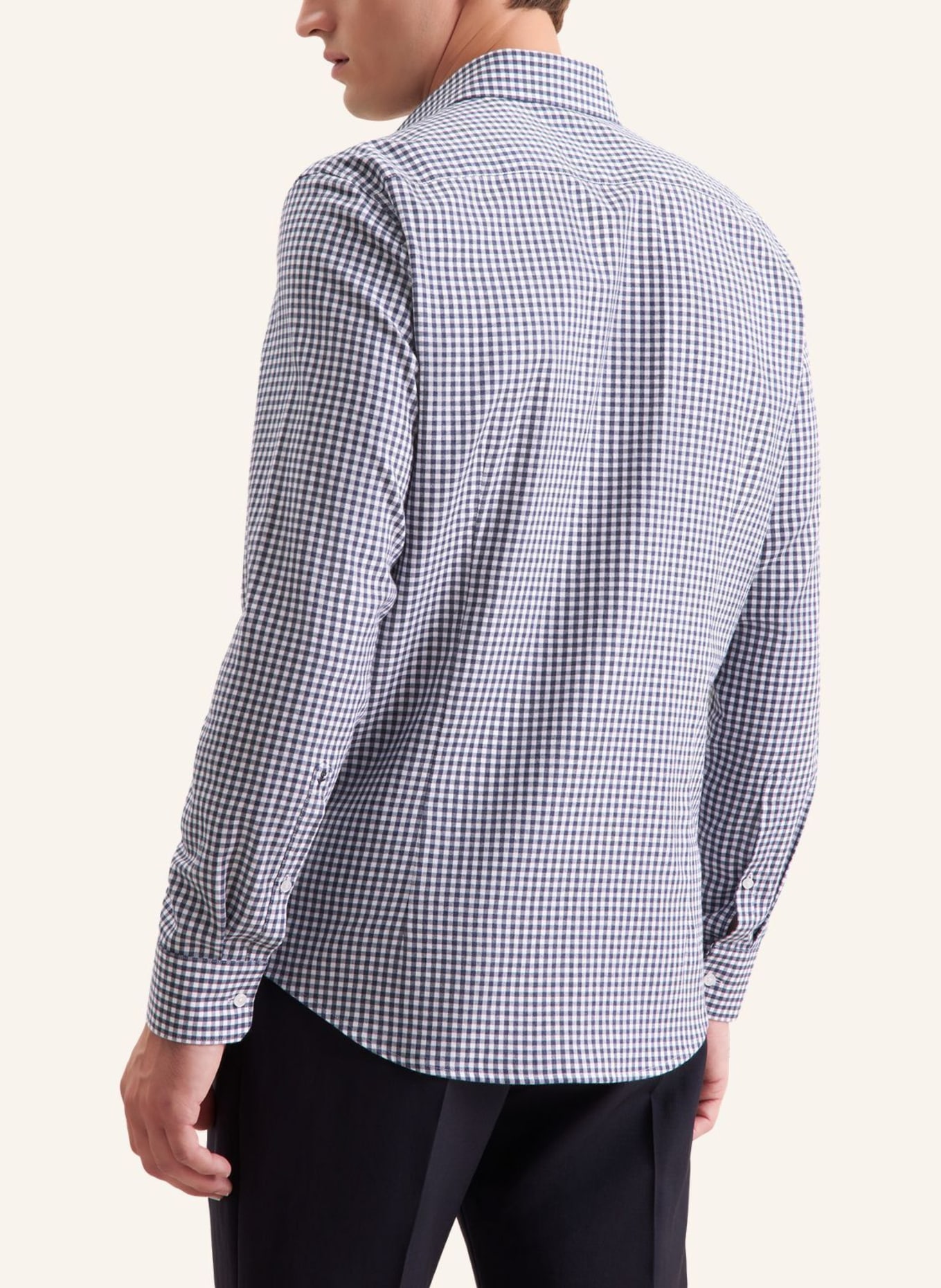 seidensticker Flanellhemd Slim Fit: DUNKELBLAU