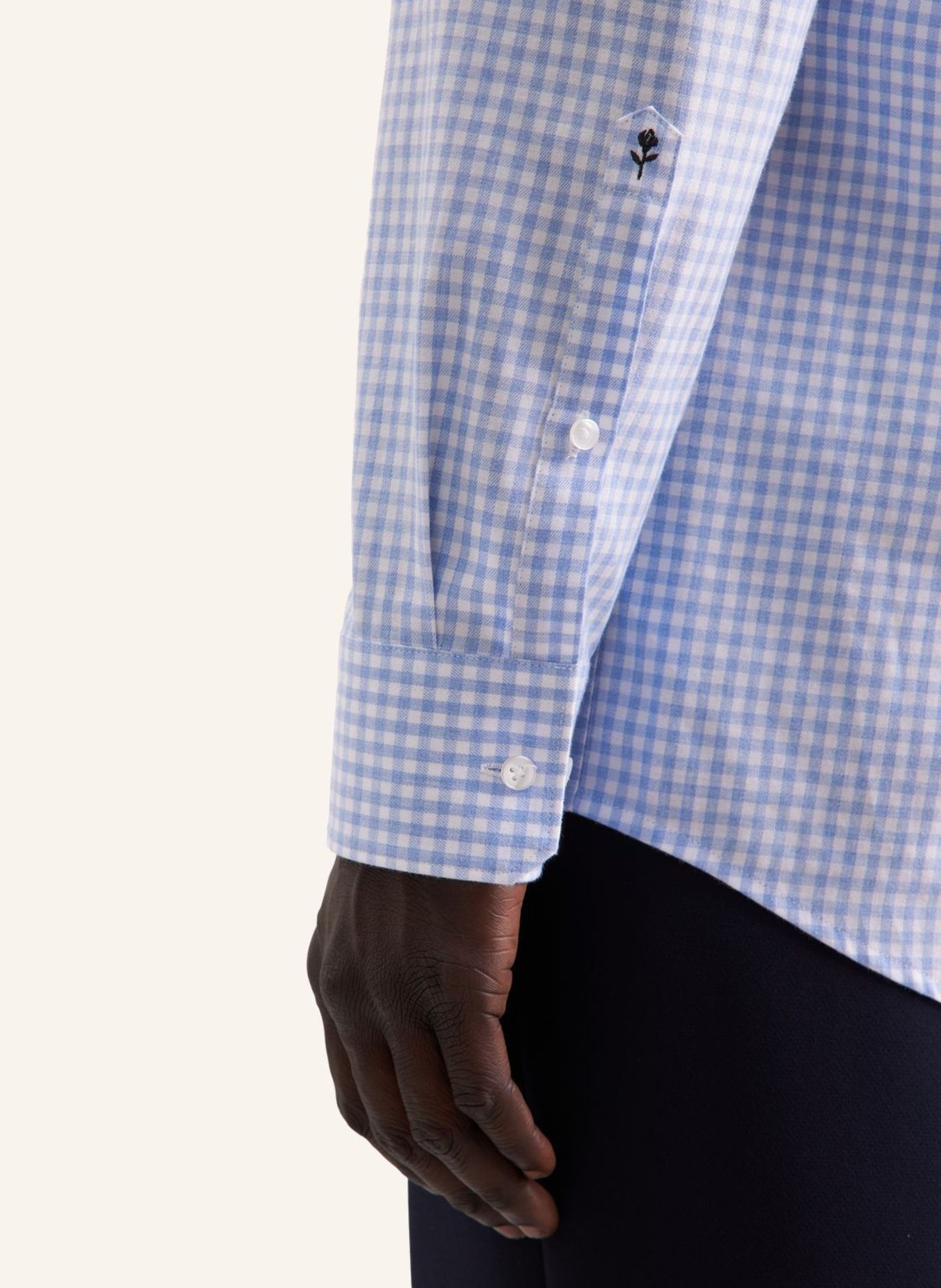 seidensticker Flanellhemd Regular Fit: BLAU