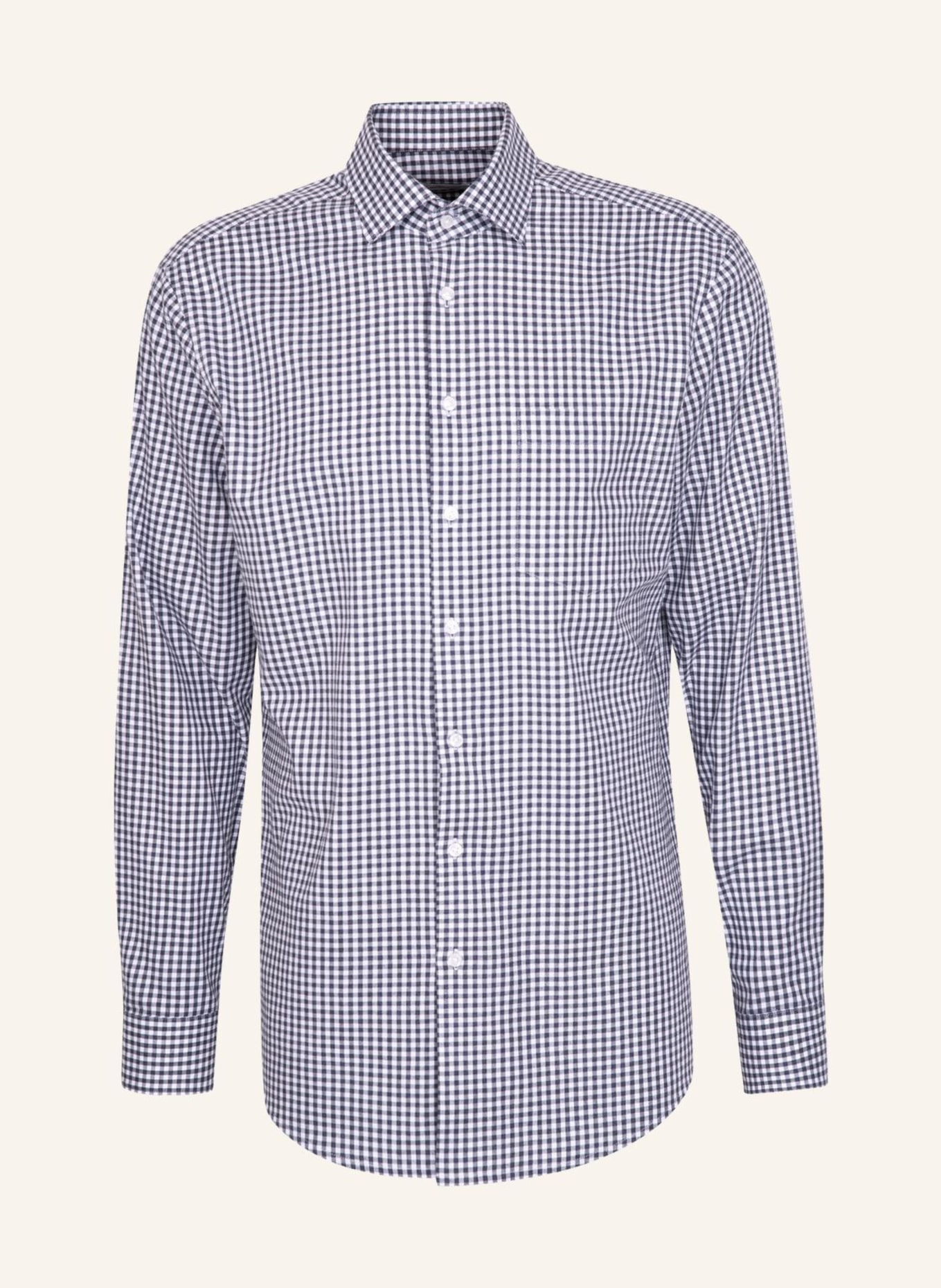 seidensticker Flanellhemd Regular Fit: DUNKELBLAU