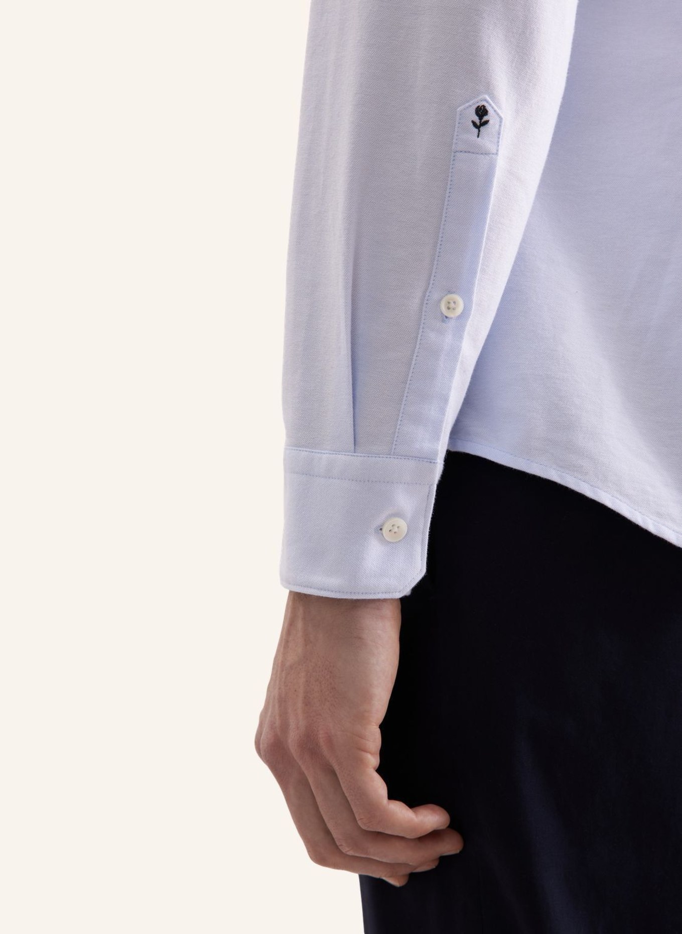 seidensticker Casual Hemd Slim Fit: HELLBLAU