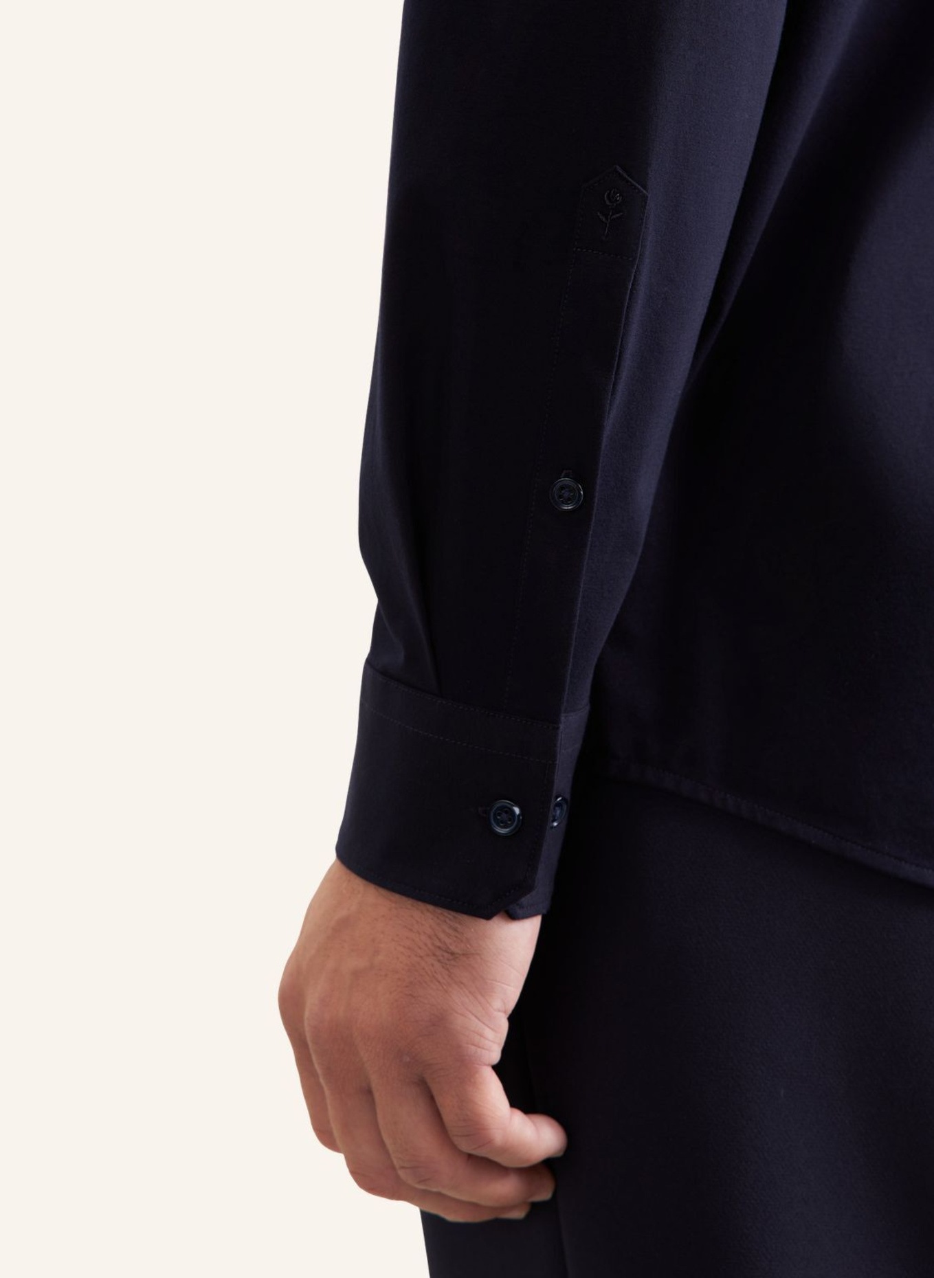 seidensticker Jerseyhemd Regular Fit: DUNKELBLAU