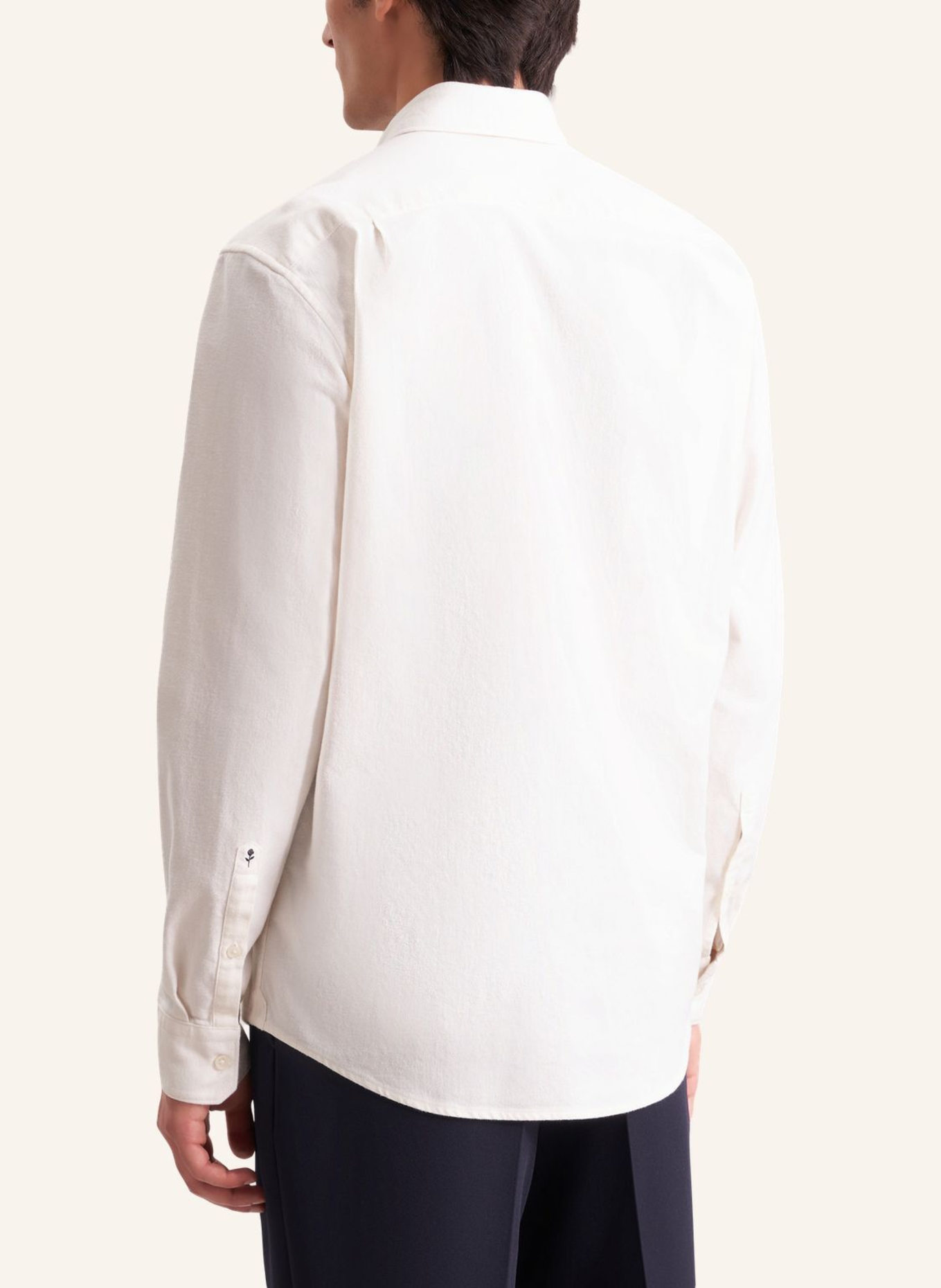 seidensticker Flanellhemd Regular Fit: ECRU