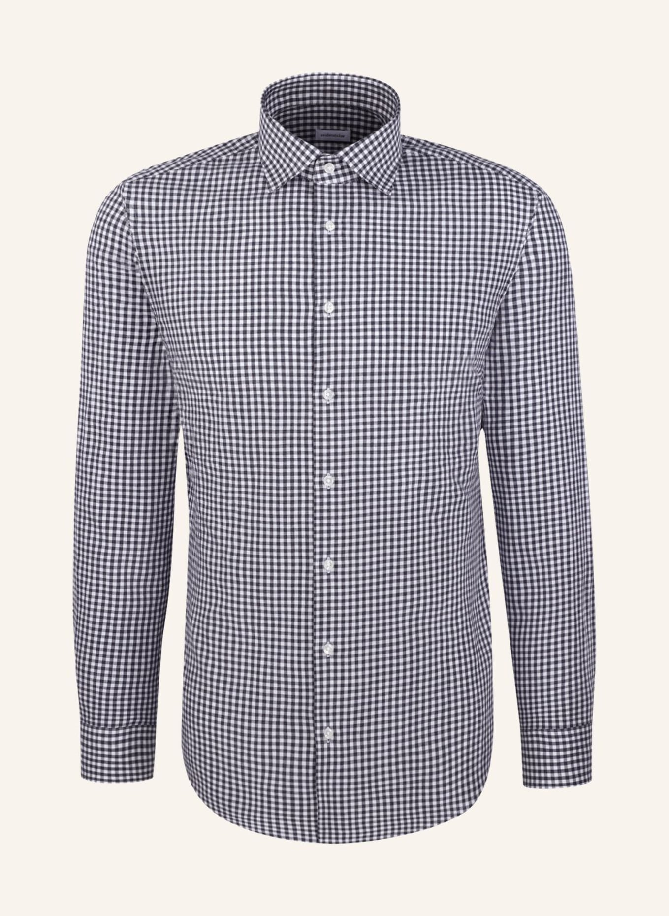 seidensticker Flanellhemd Slim Fit: DUNKELBLAU