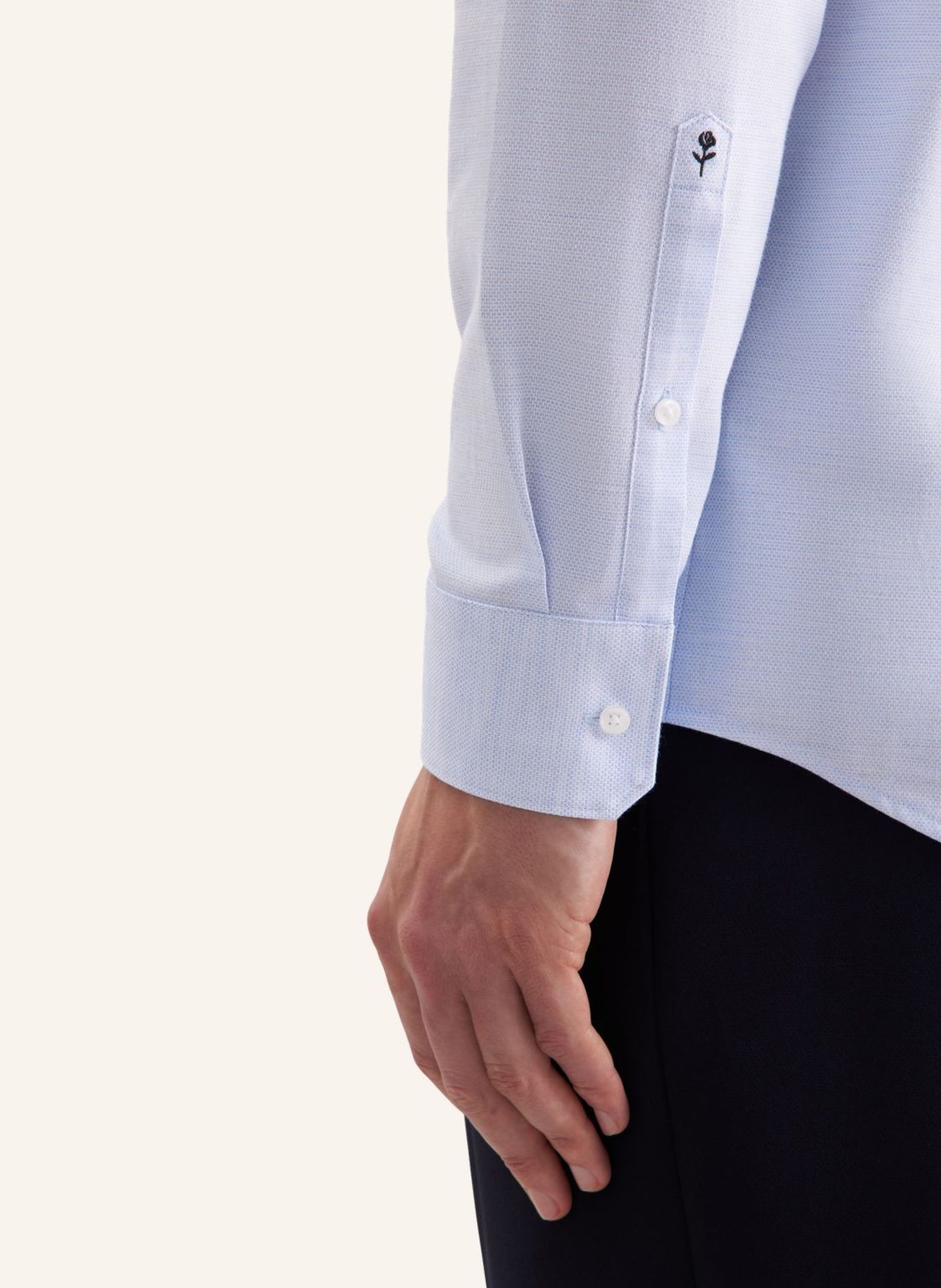 seidensticker Flanellhemd Comfort Fit: BLAU