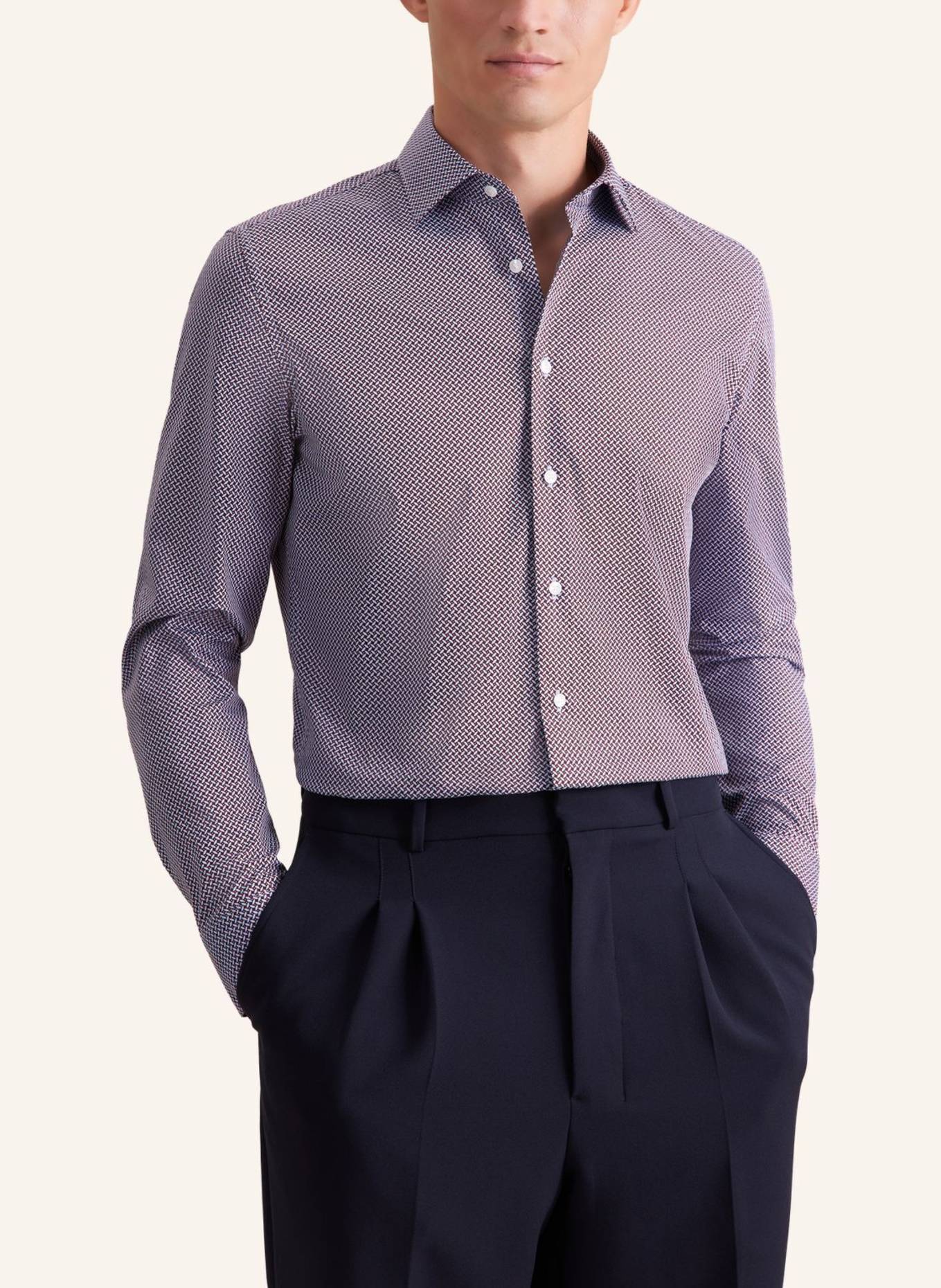 seidensticker Business Hemd Slim Fit: ROT