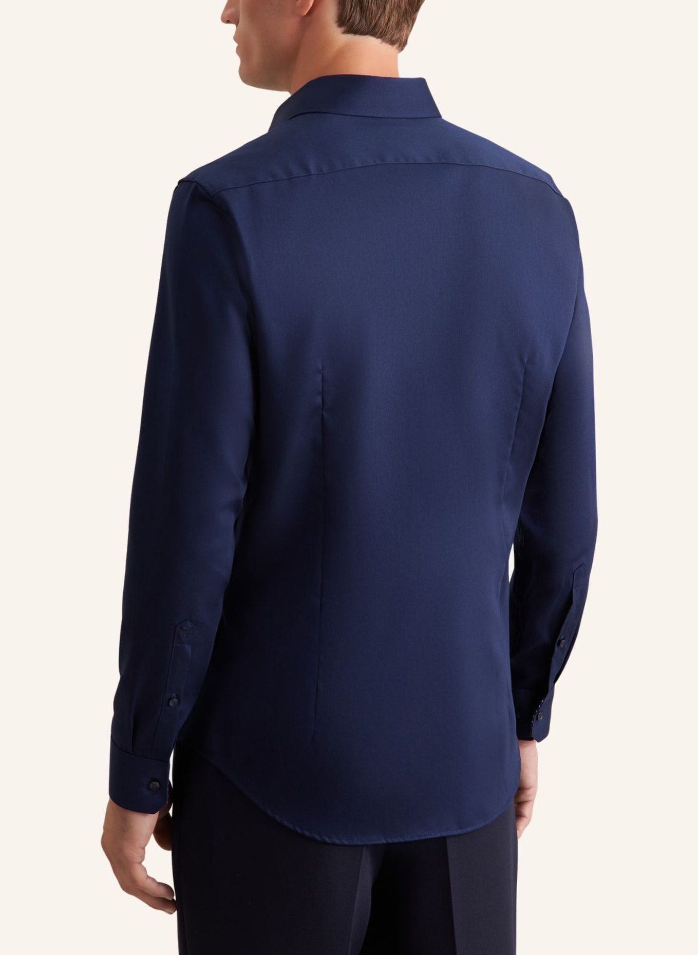 seidensticker Business Hemd Shaped Fit: DUNKELBLAU