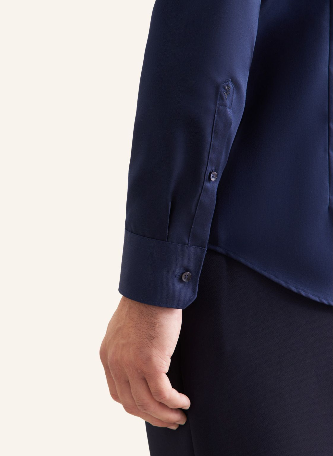 seidensticker Business Hemd Shaped Fit: DUNKELBLAU