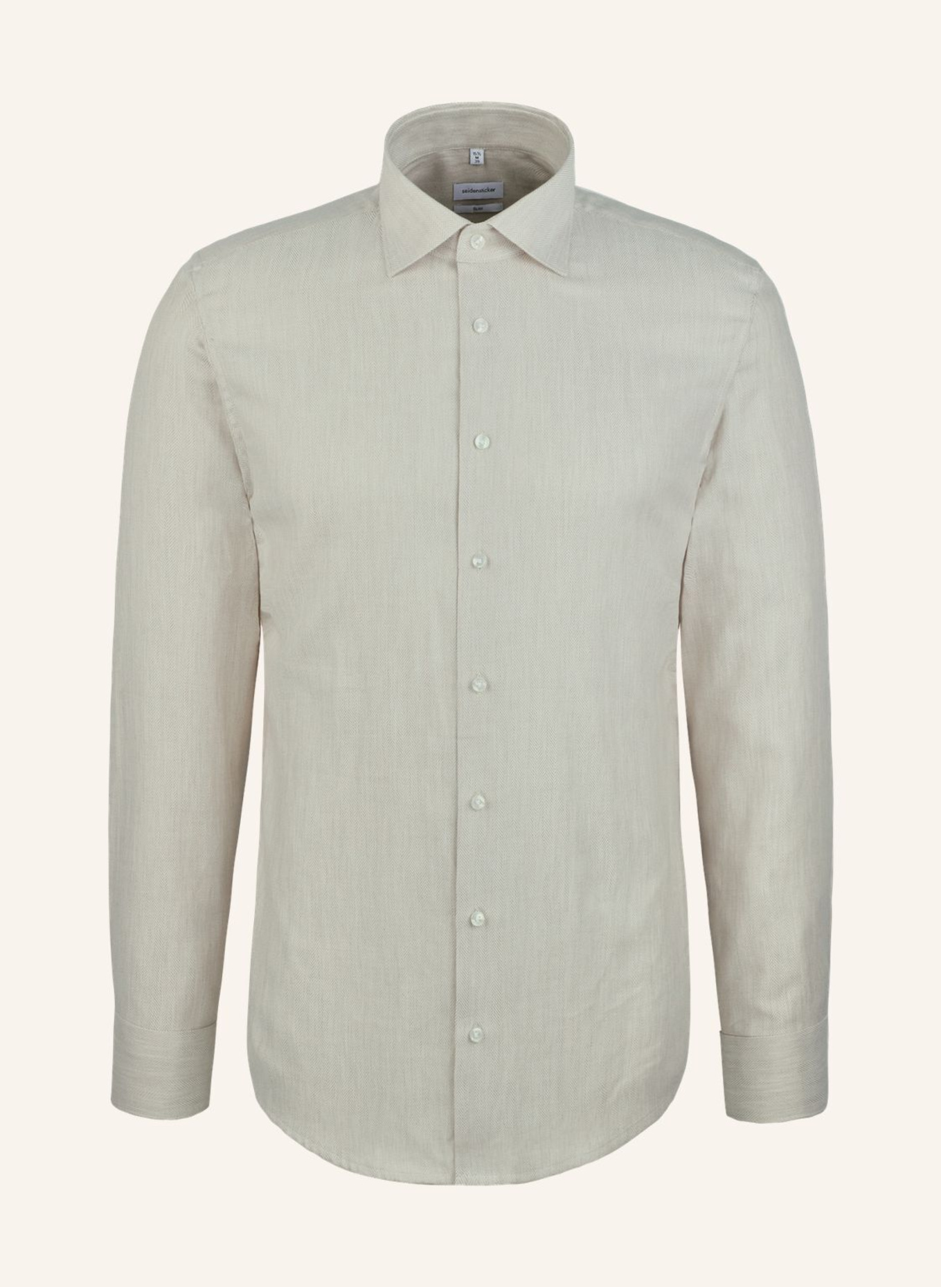 seidensticker Flanellhemd Slim Fit: BEIGE