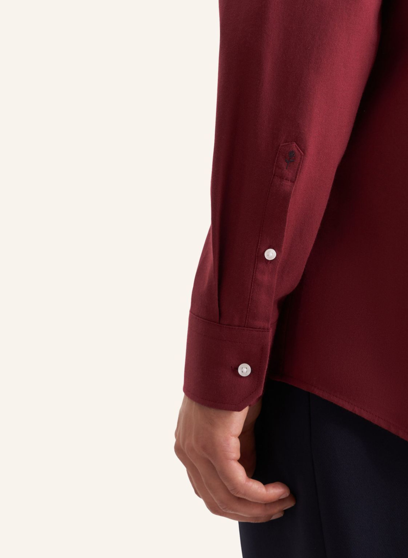 seidensticker Flanellhemd Regular Fit: ROT