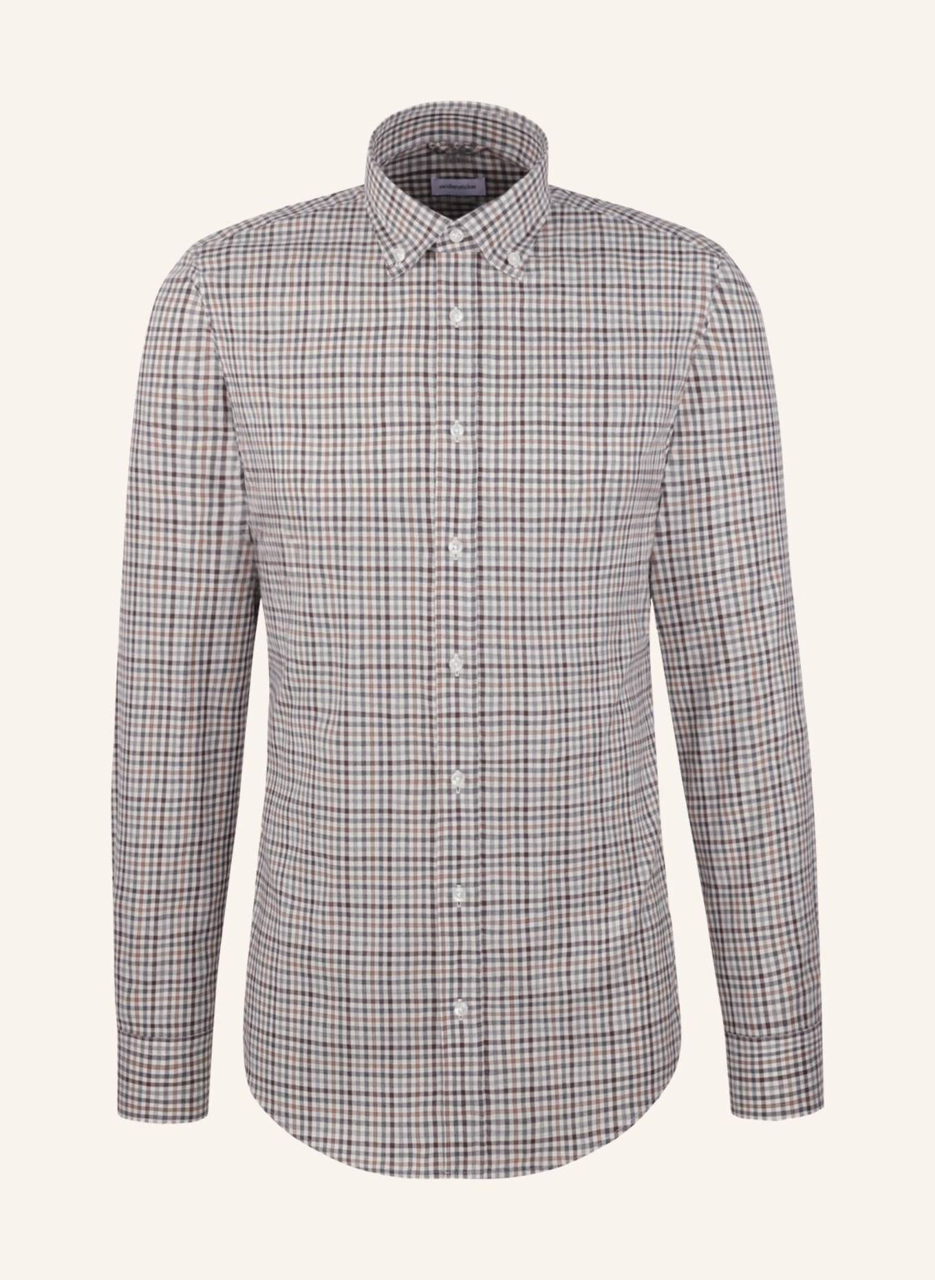 seidensticker Flanellhemd Slim Fit: BRAUN