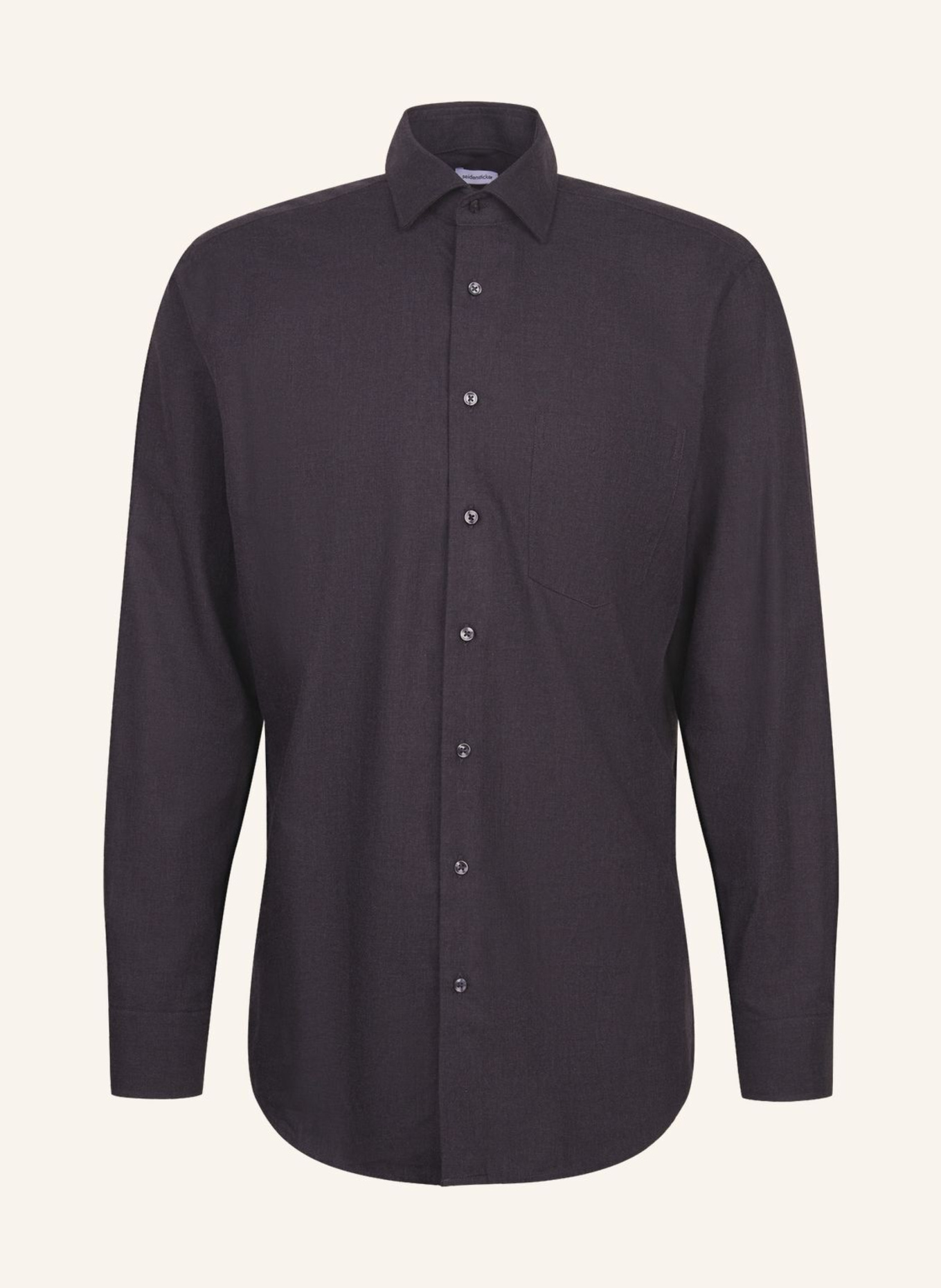 seidensticker Flanellhemd Regular Fit: GRAU