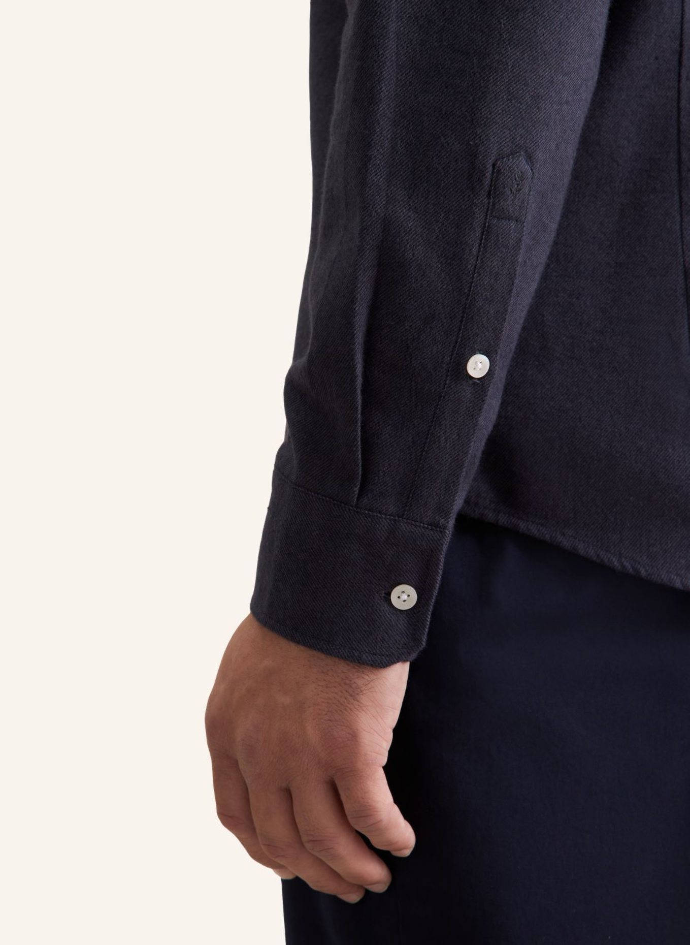 seidensticker Flanellhemd Slim Fit: GRAU