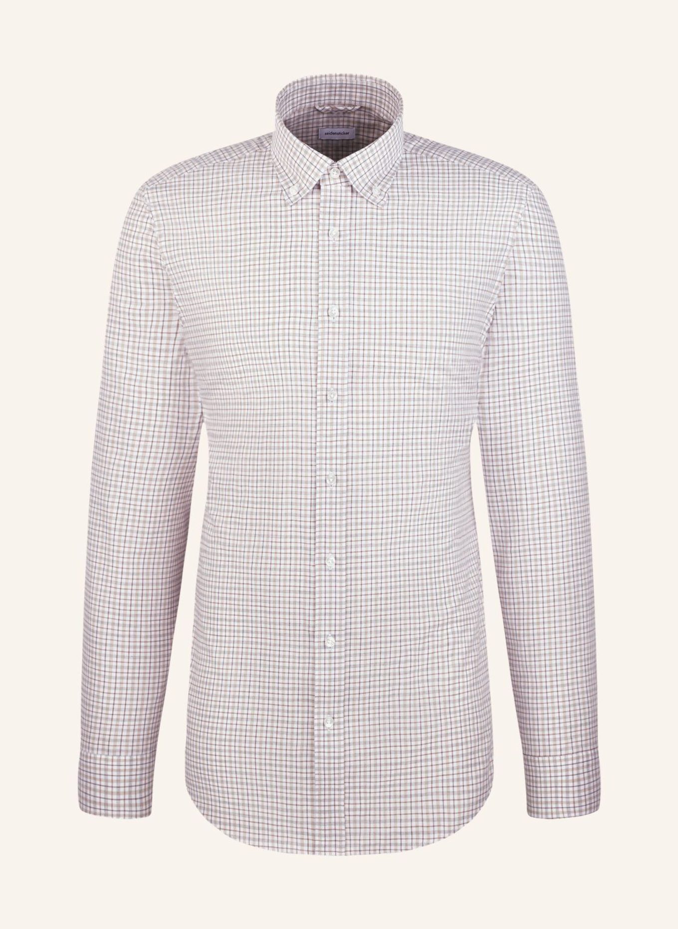 seidensticker Flanellhemd Slim Fit: BEIGE