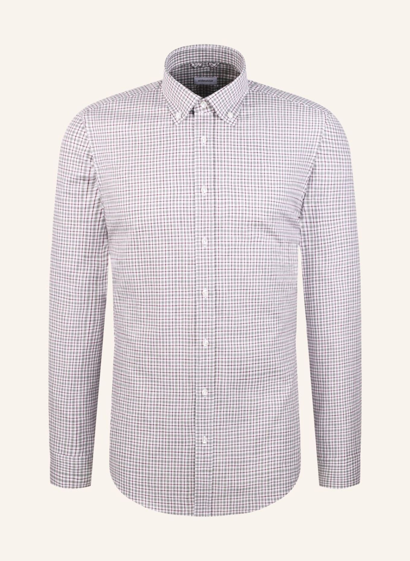 seidensticker Flanellhemd Slim Fit: GRAU