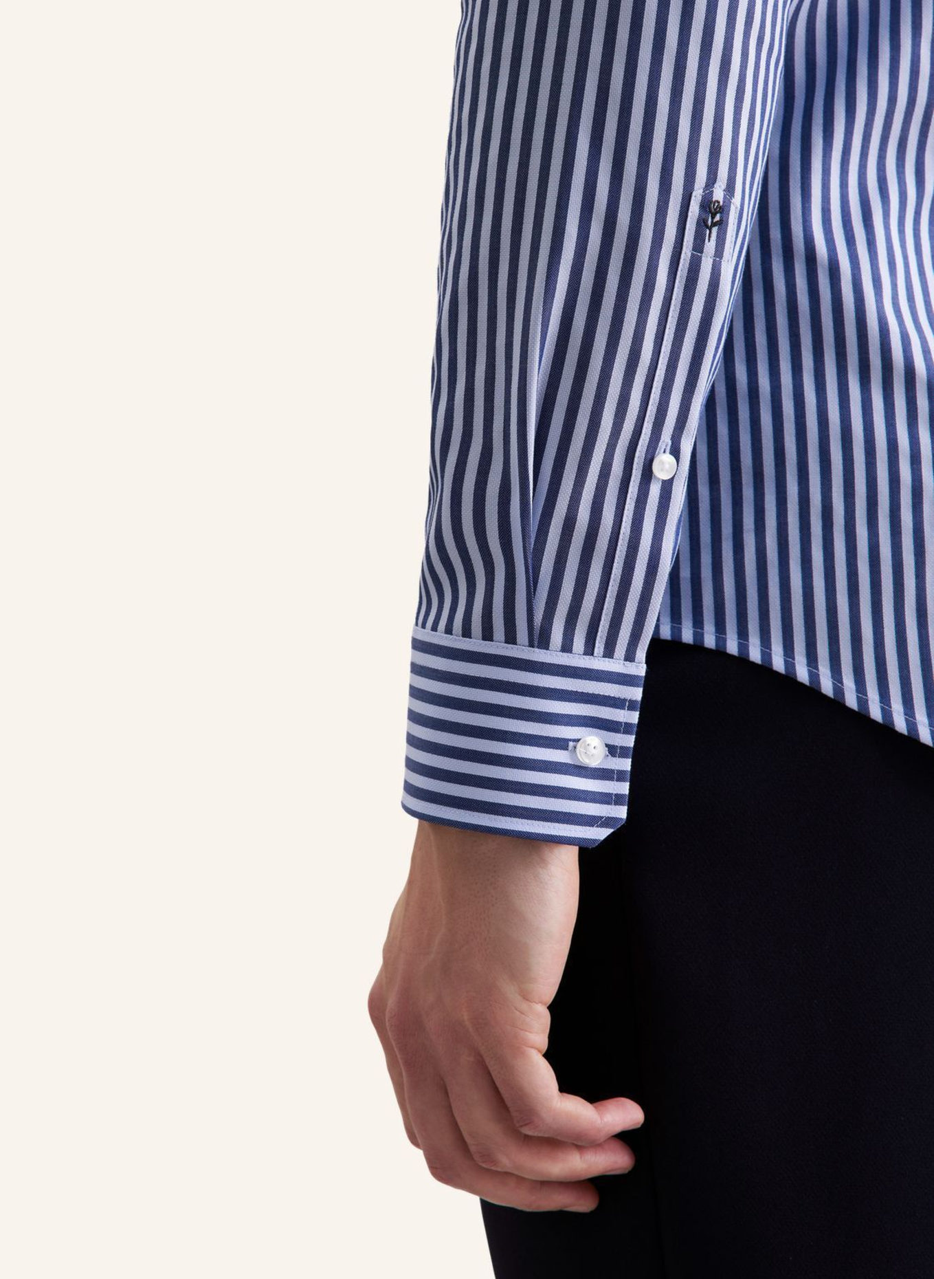 seidensticker Business Hemd Slim Fit: DUNKELBLAU