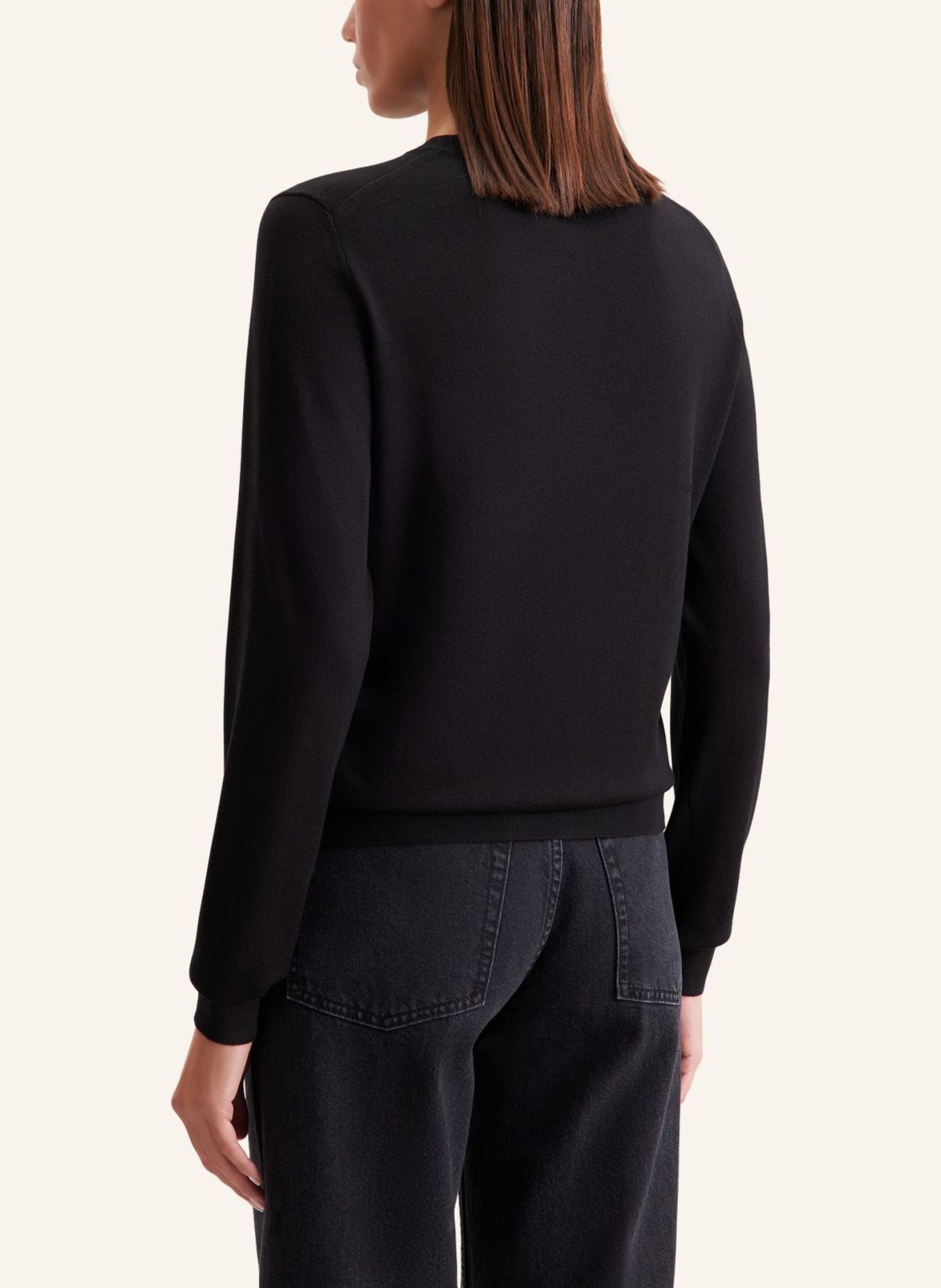 seidensticker , Strick-Jacke, Cardigan: SCHWARZ