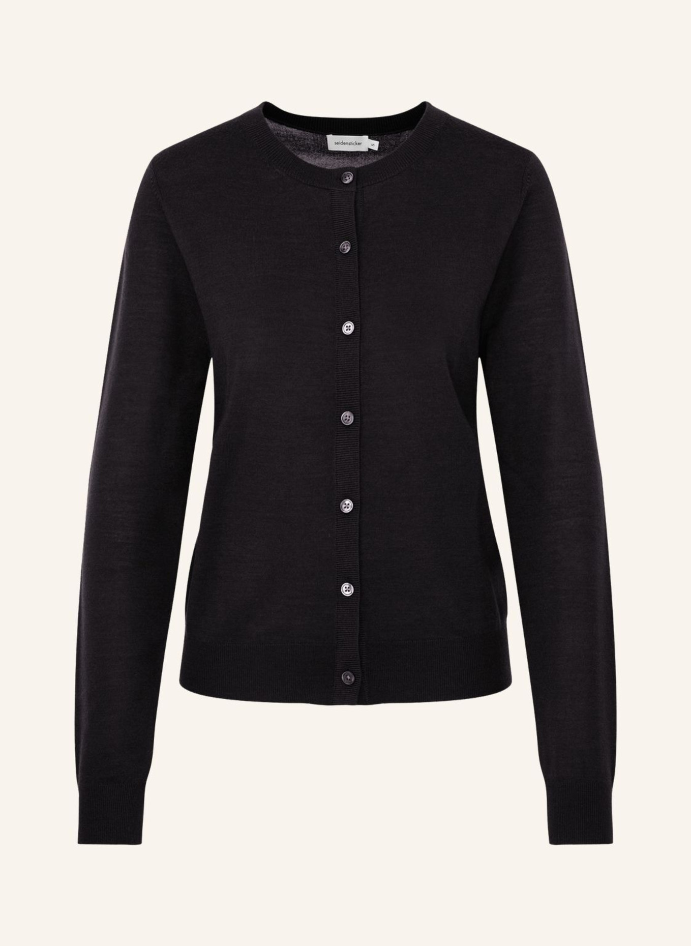 seidensticker , Strick-Jacke, Cardigan: SCHWARZ