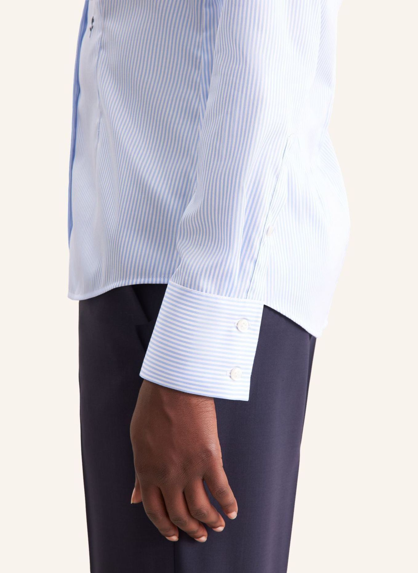 seidensticker Kelchkragenbluse: HELLBLAU