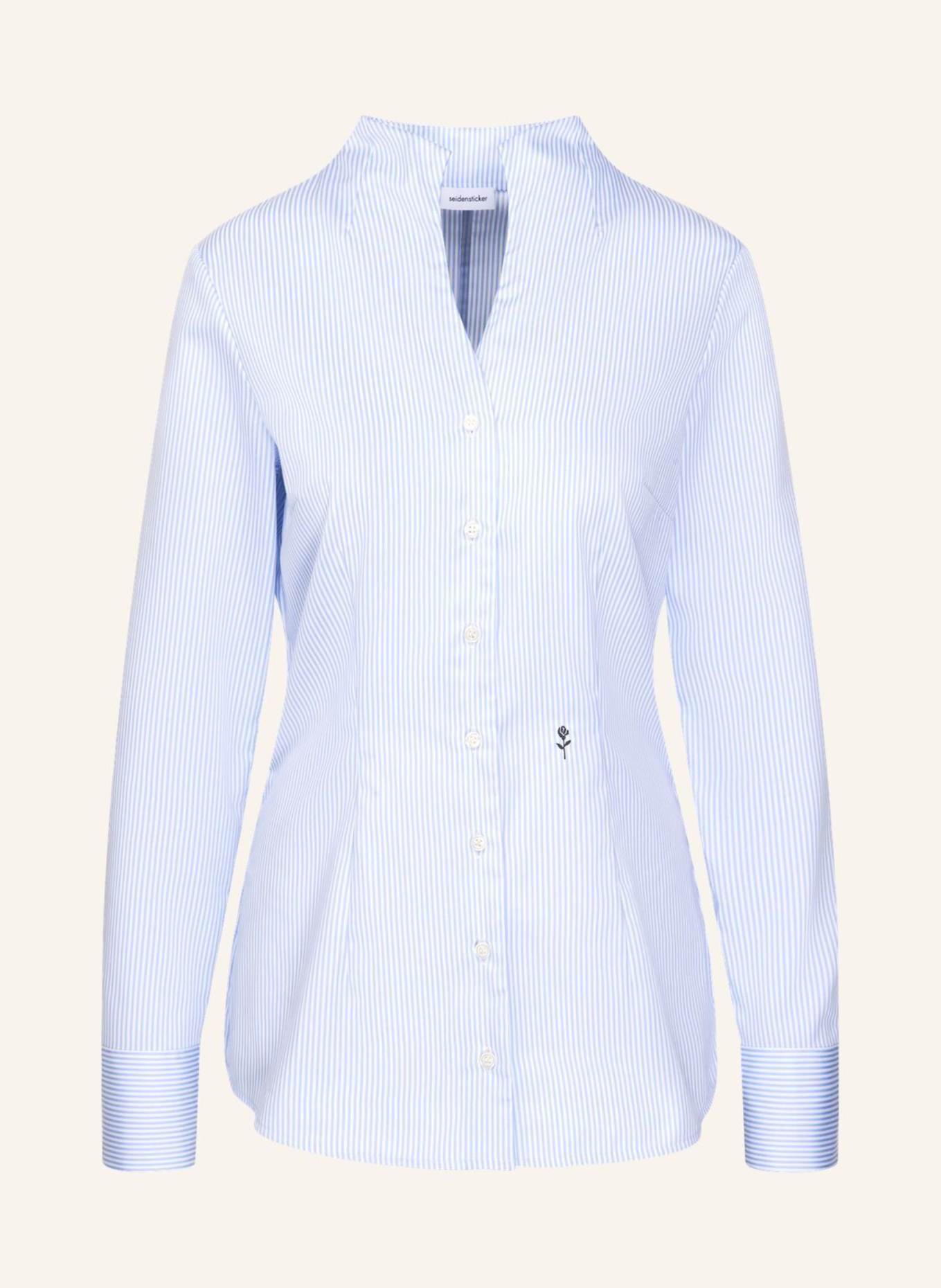 seidensticker Kelchkragenbluse: HELLBLAU