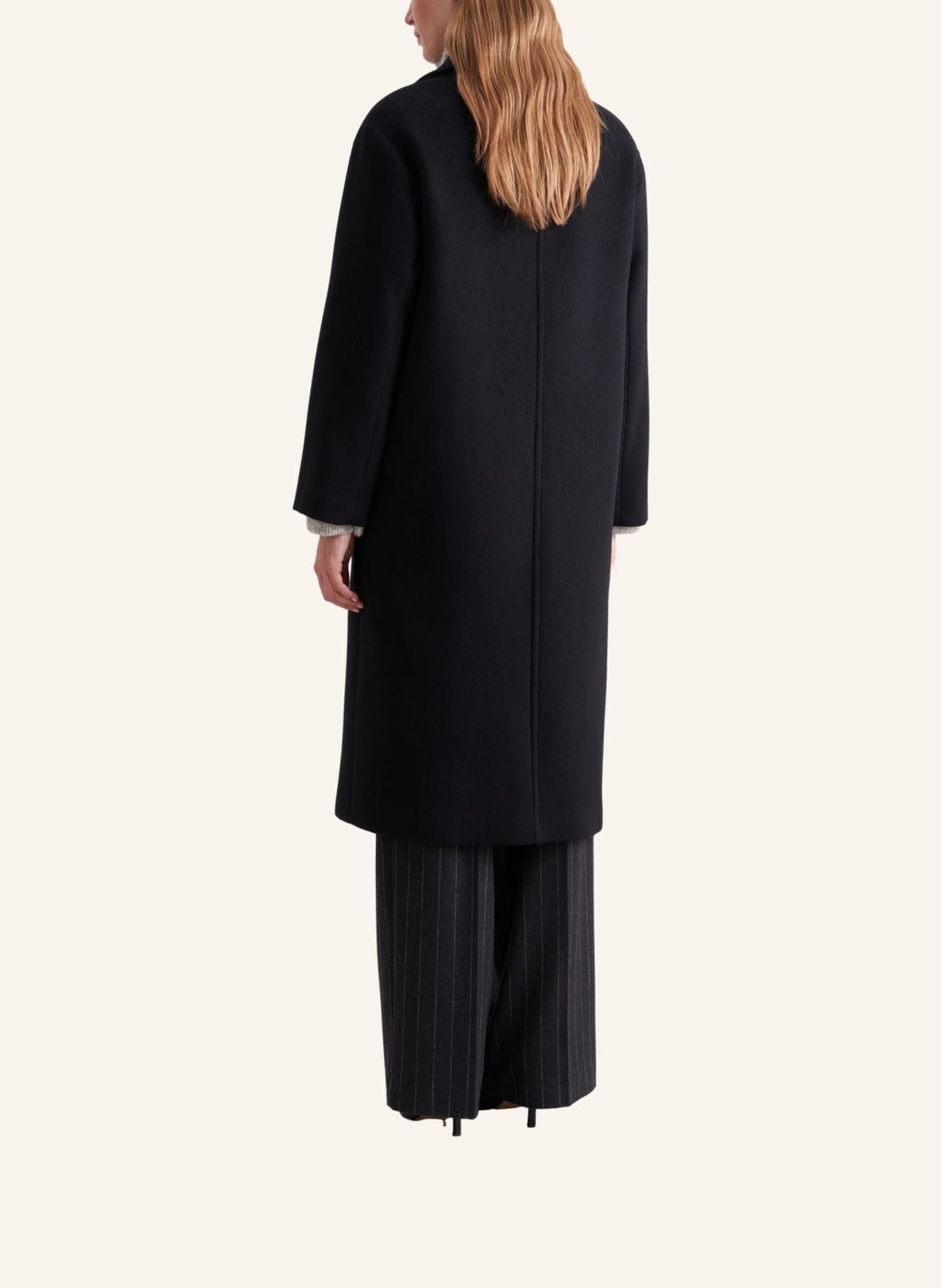 seidensticker Mantel: SCHWARZ