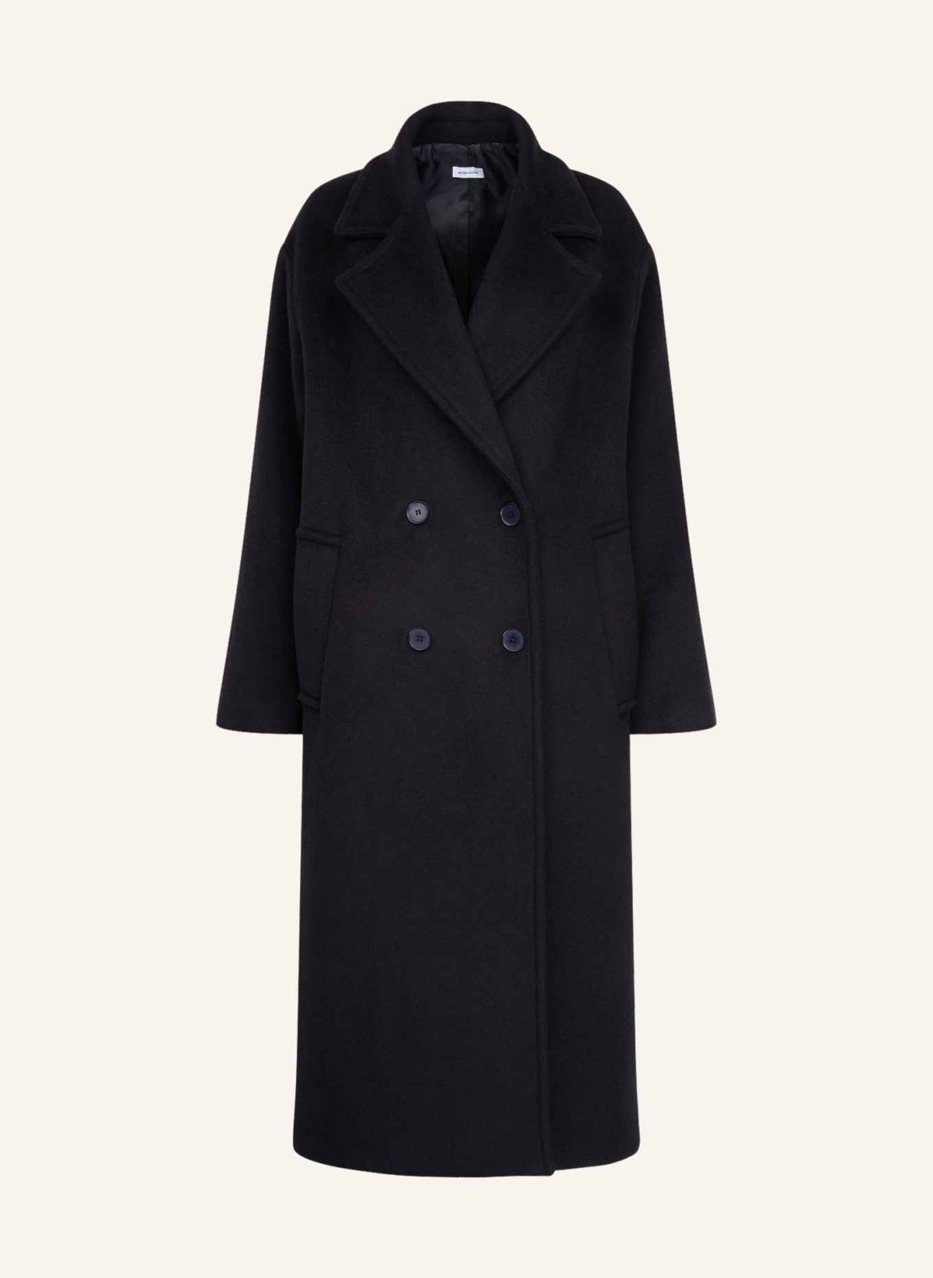 seidensticker Mantel: SCHWARZ