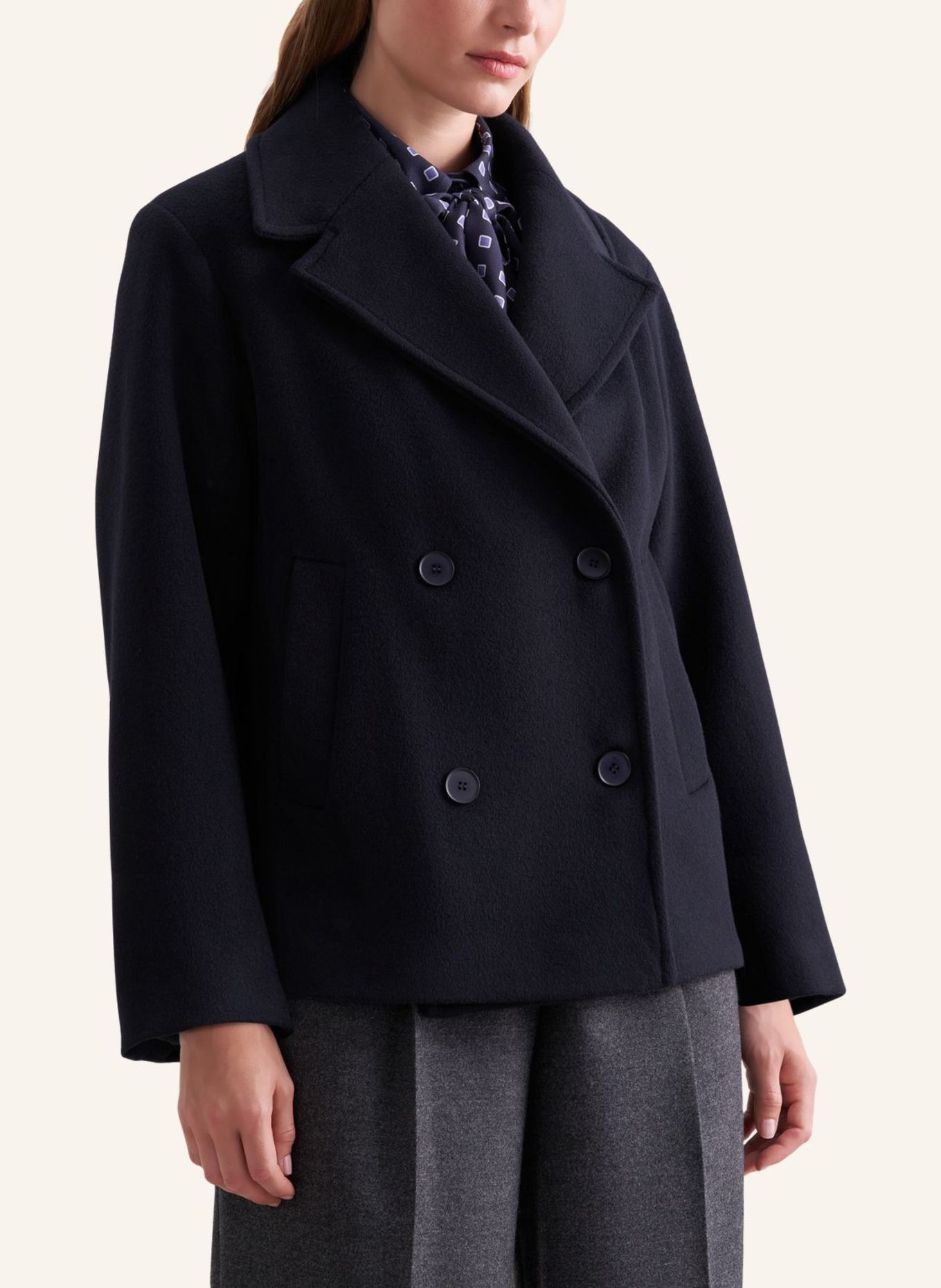 seidensticker Caban Jacket: DUNKELBLAU