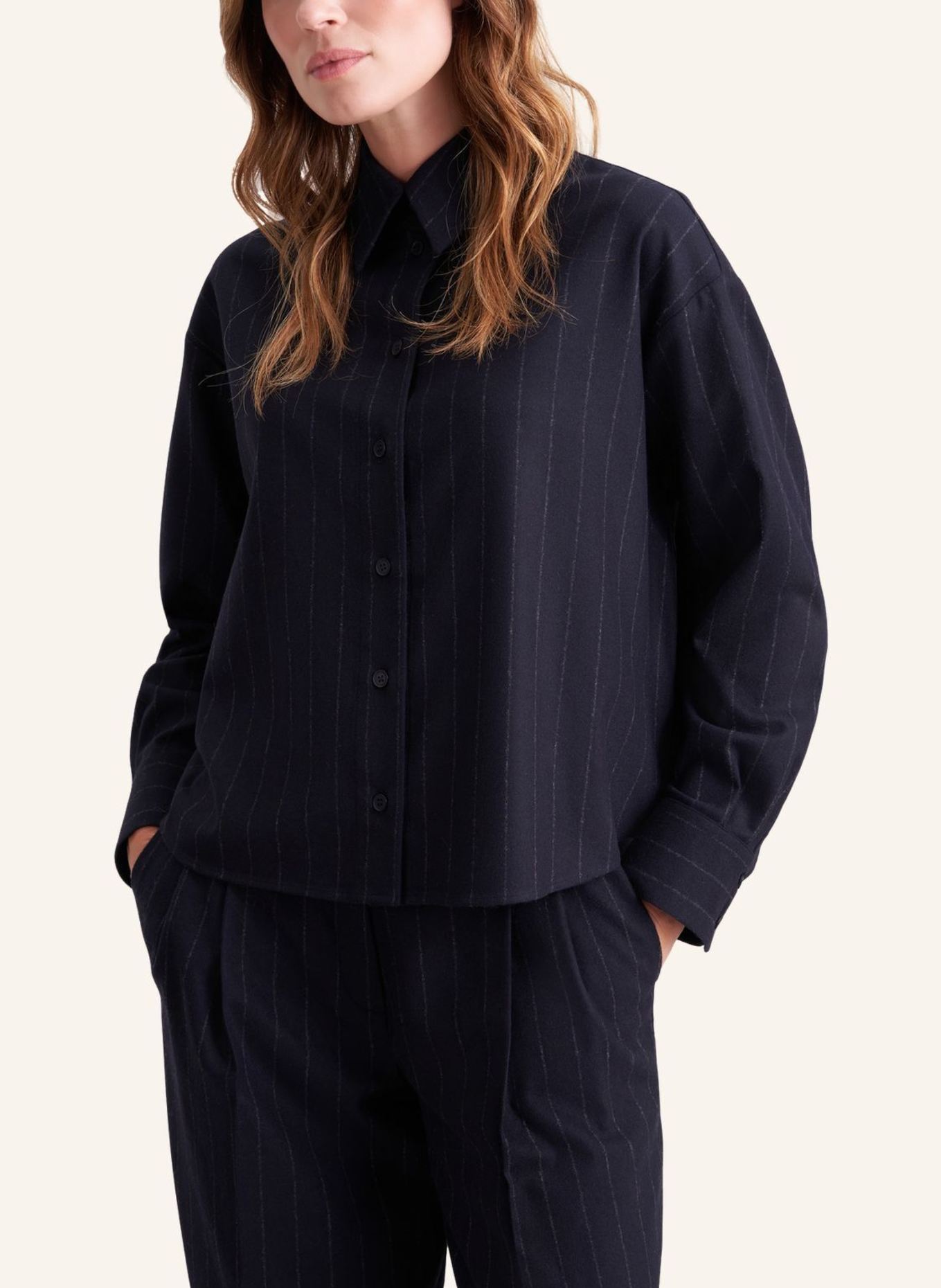 seidensticker Oversizebluse: DUNKELBLAU