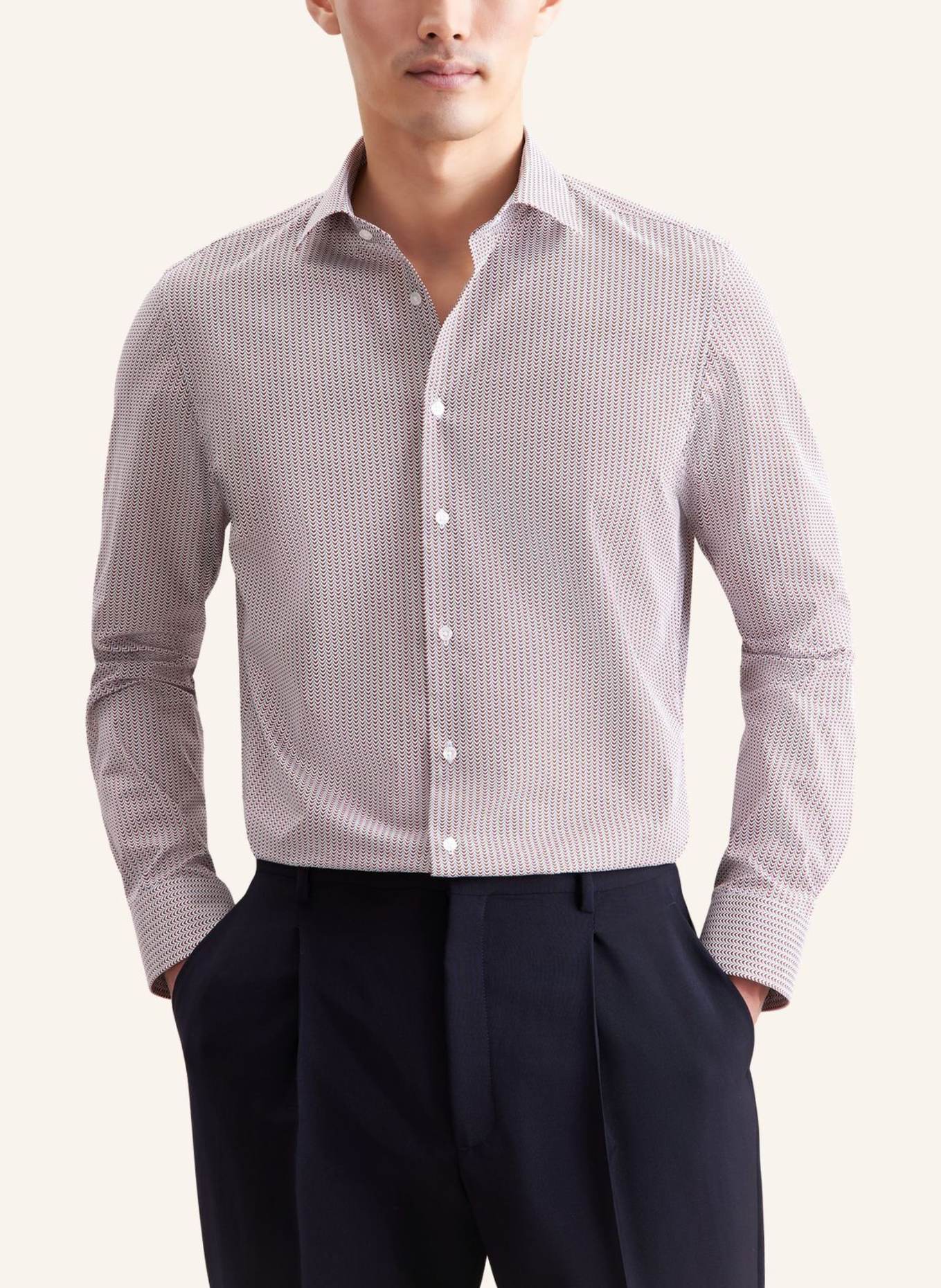 seidensticker Business Hemd Slim Fit: ROT