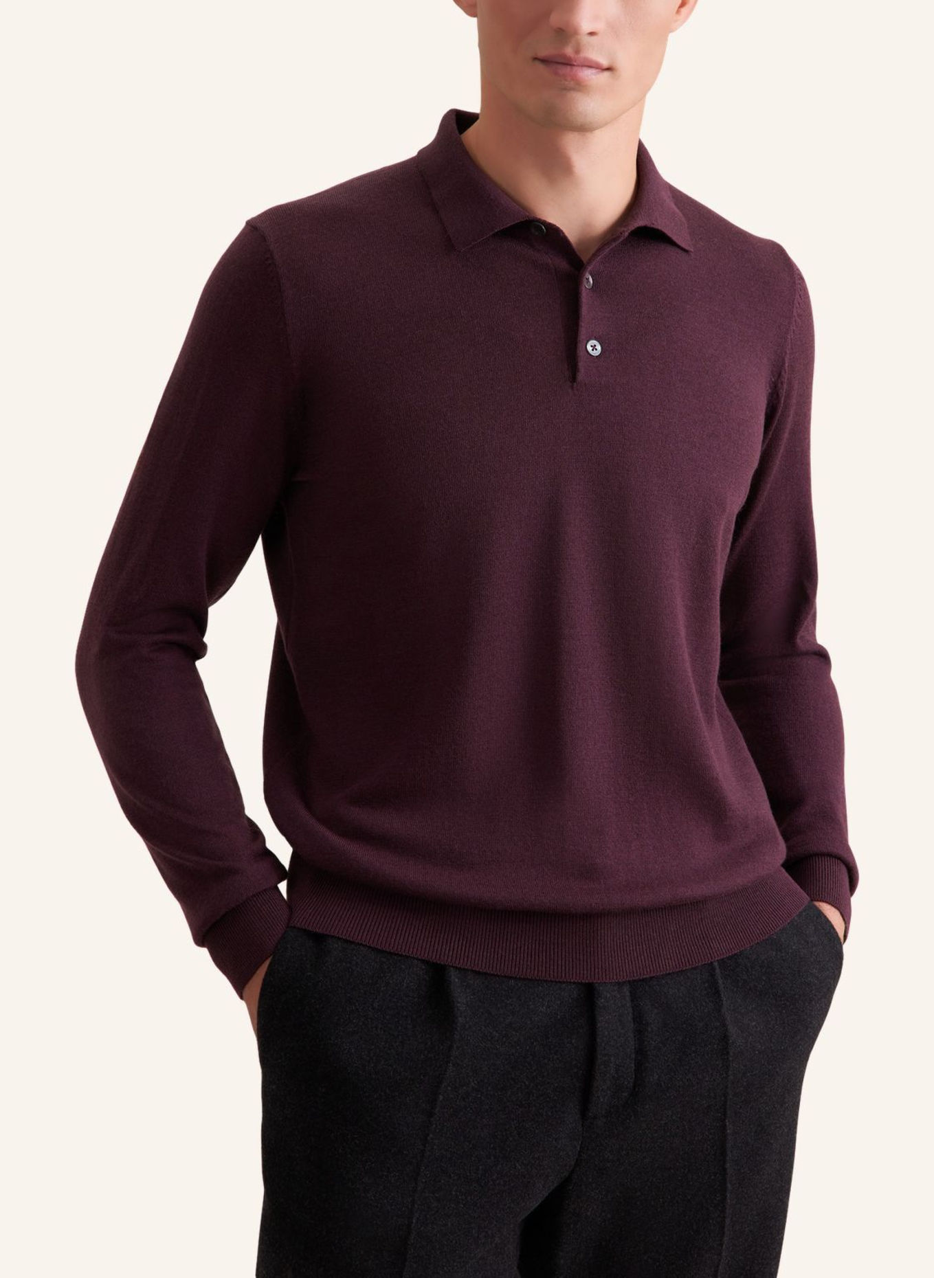 seidensticker Pullover, Polo Regular Fit: ROT