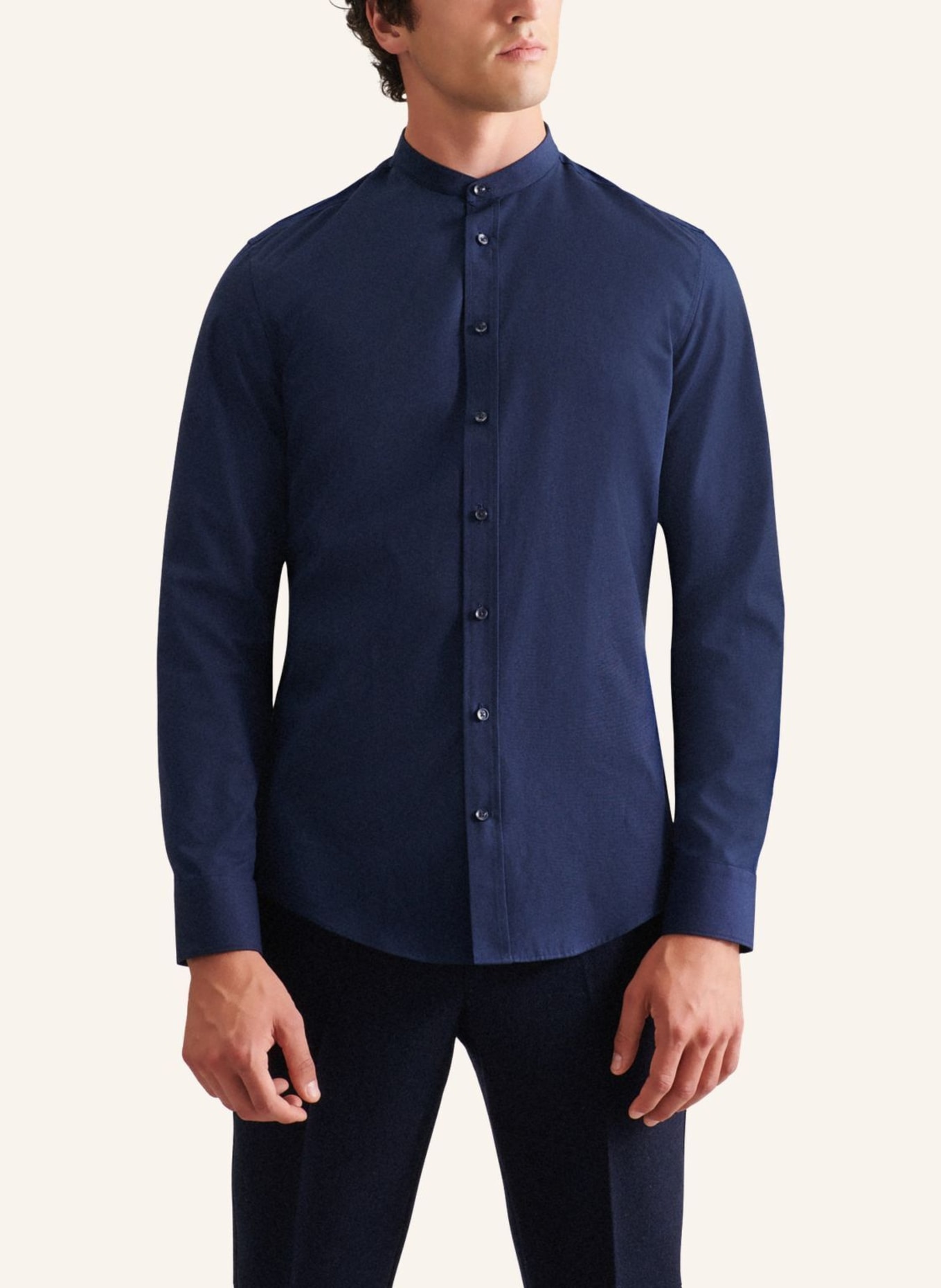 seidensticker Business Hemd Slim Fit: DUNKELBLAU