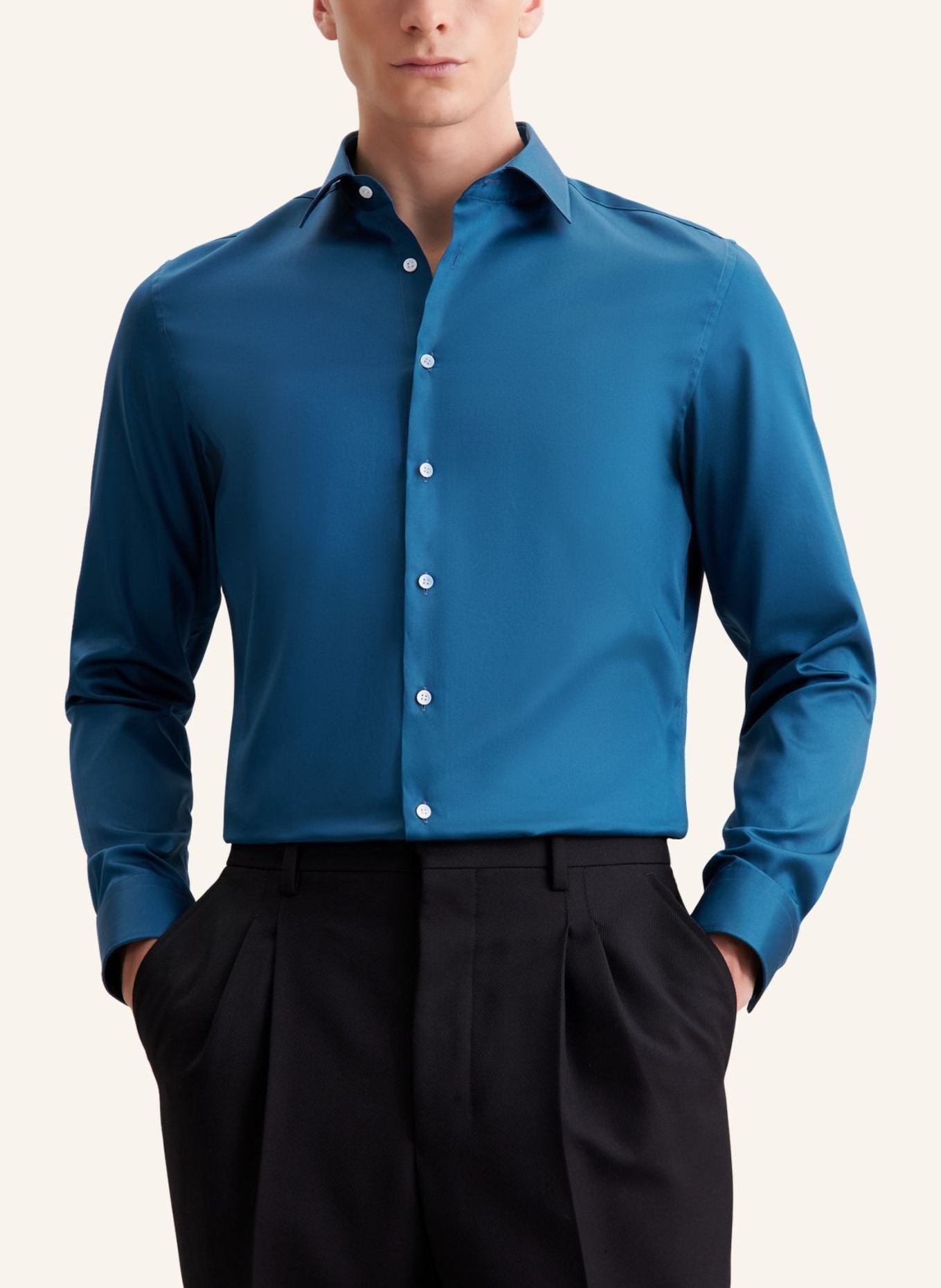 seidensticker Business Hemd Slim Fit: GRÜN