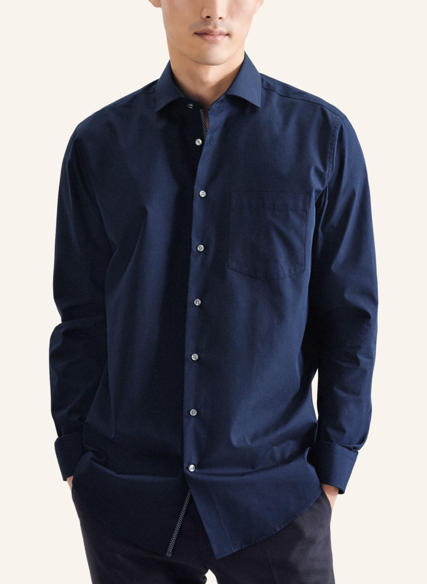 seidensticker Business Hemd Regular Fit: DUNKELBLAU