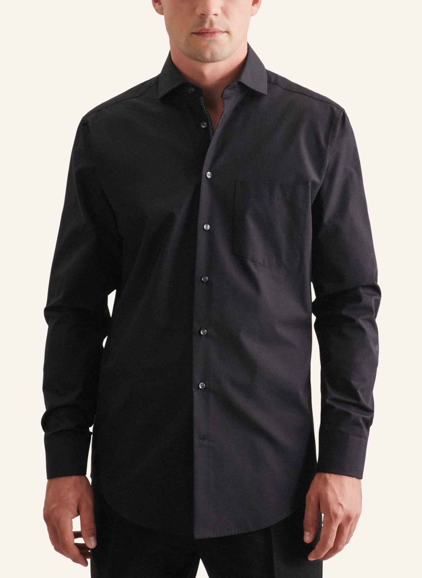 seidensticker Business Hemd Regular Fit: SCHWARZ