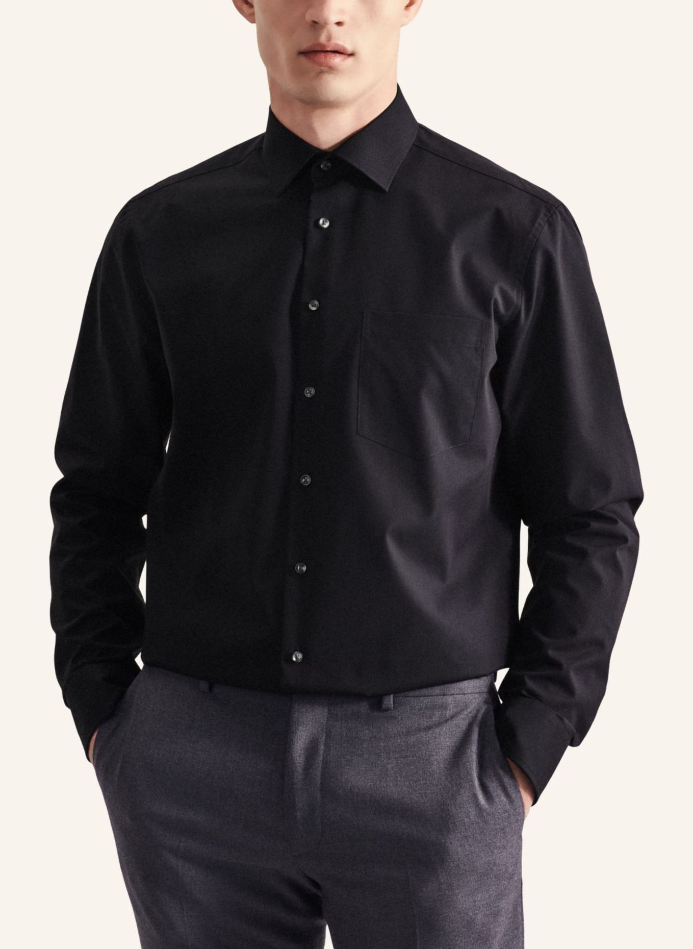 seidensticker Business Hemd Regular Fit: SCHWARZ