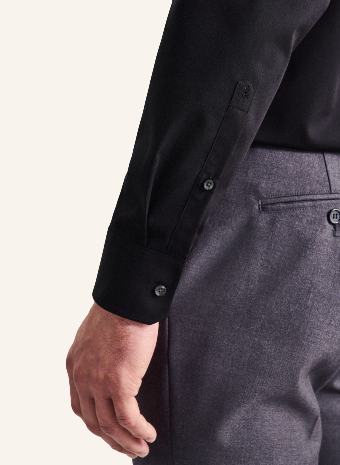 seidensticker Business Hemd Regular Fit: SCHWARZ