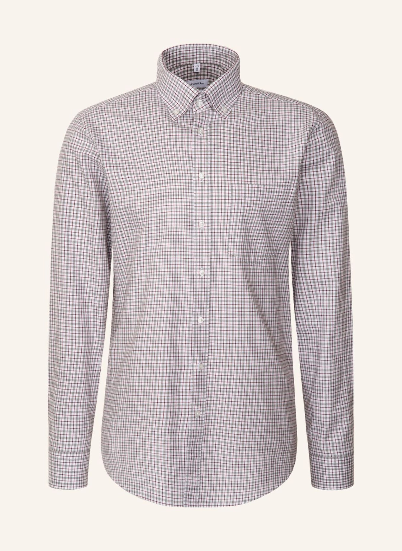 seidensticker Flanellhemd Regular Fit: GRAU