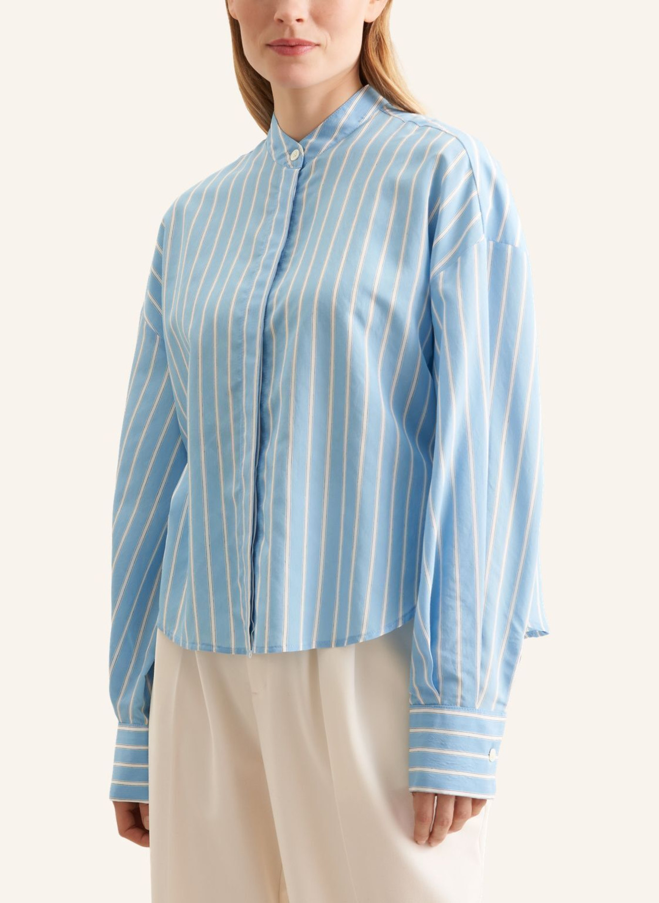 seidensticker Stehkragenbluse: BLAU