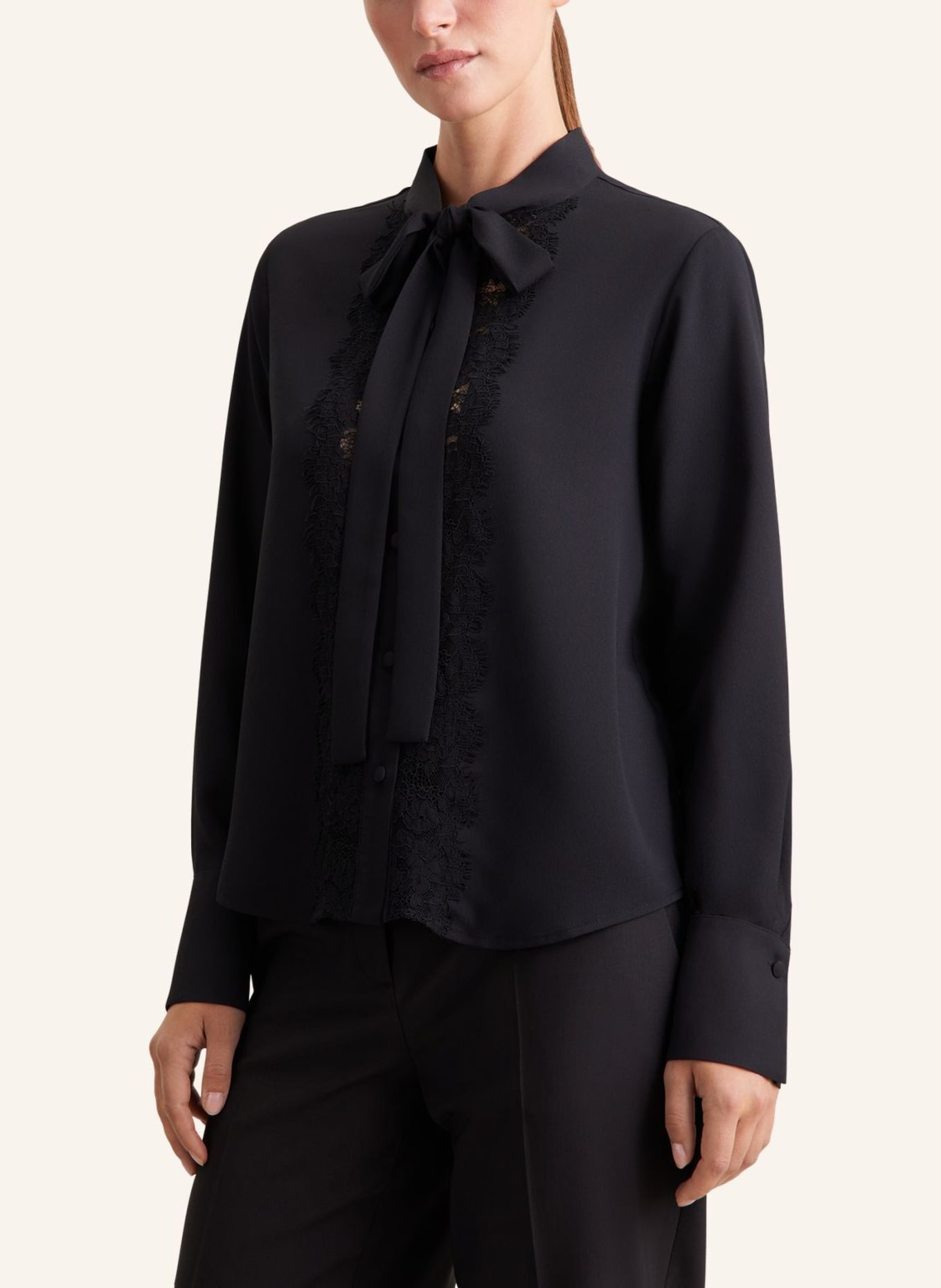 seidensticker Stehkragenbluse: SCHWARZ