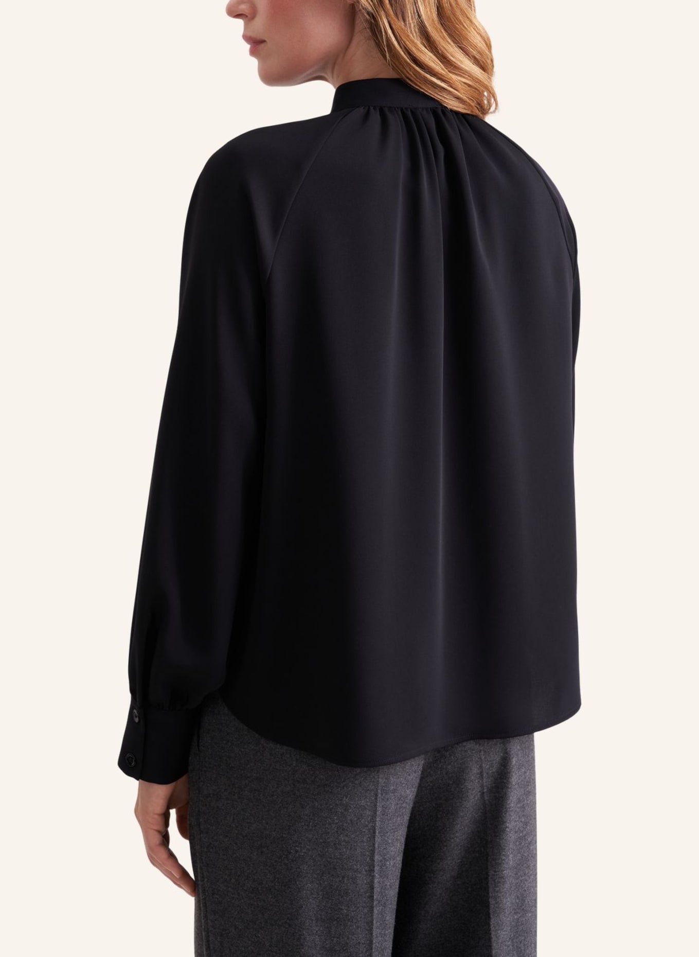 seidensticker Stehkragenbluse: SCHWARZ