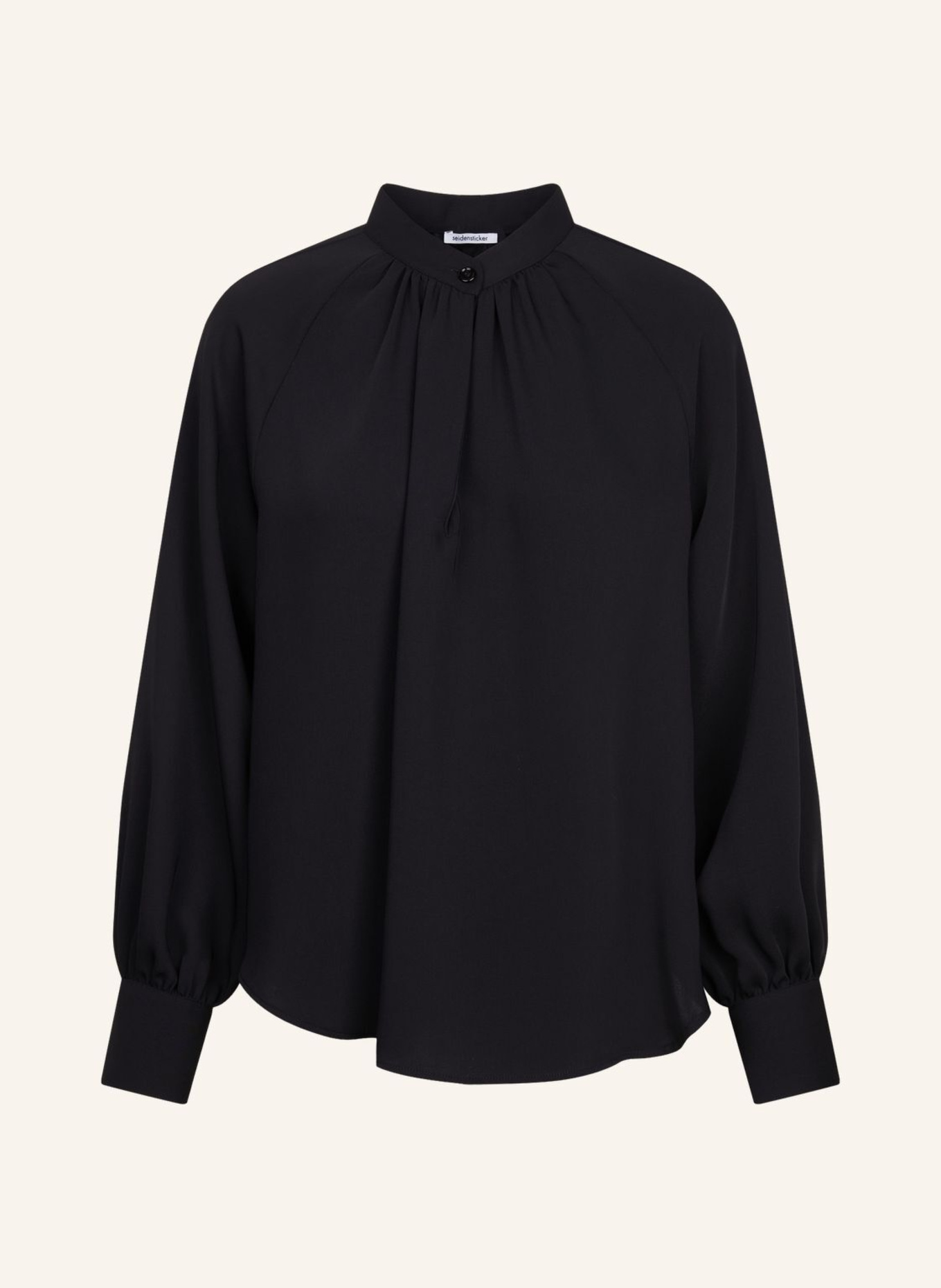 seidensticker Stehkragenbluse: SCHWARZ