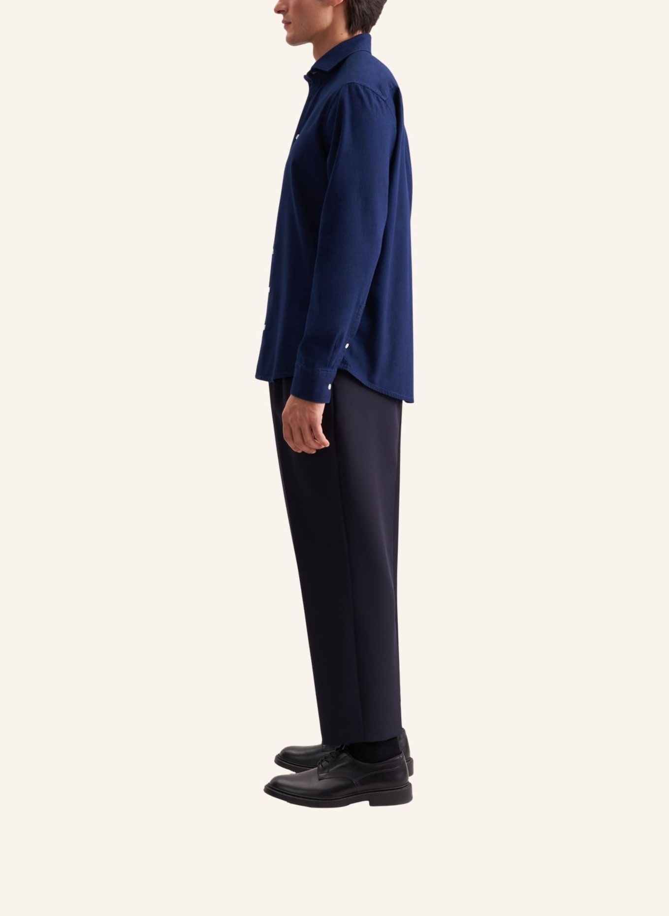 seidensticker Casual Hemd Regular Fit: DUNKELBLAU