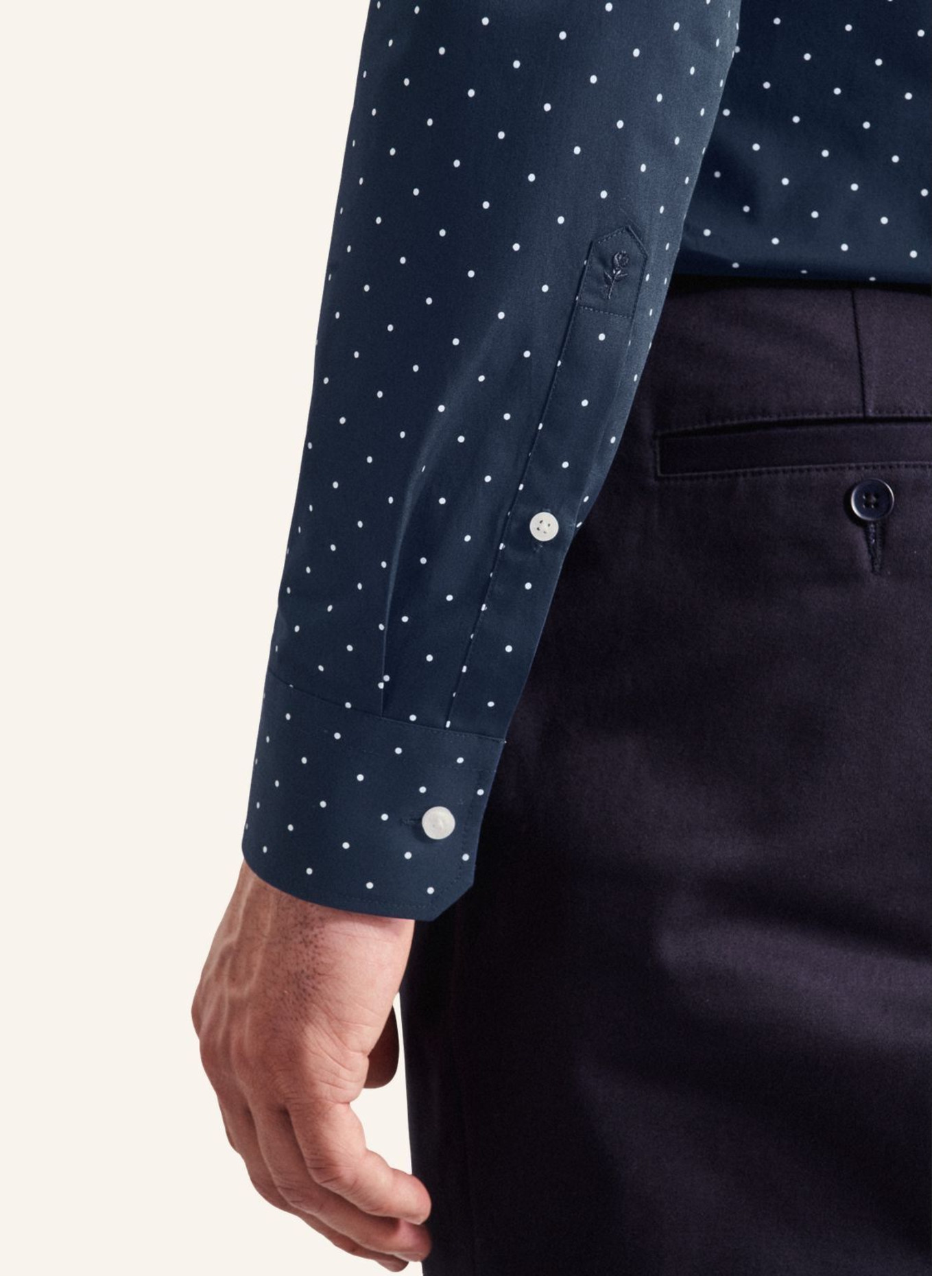 seidensticker Business Hemd Slim Fit: DUNKELBLAU