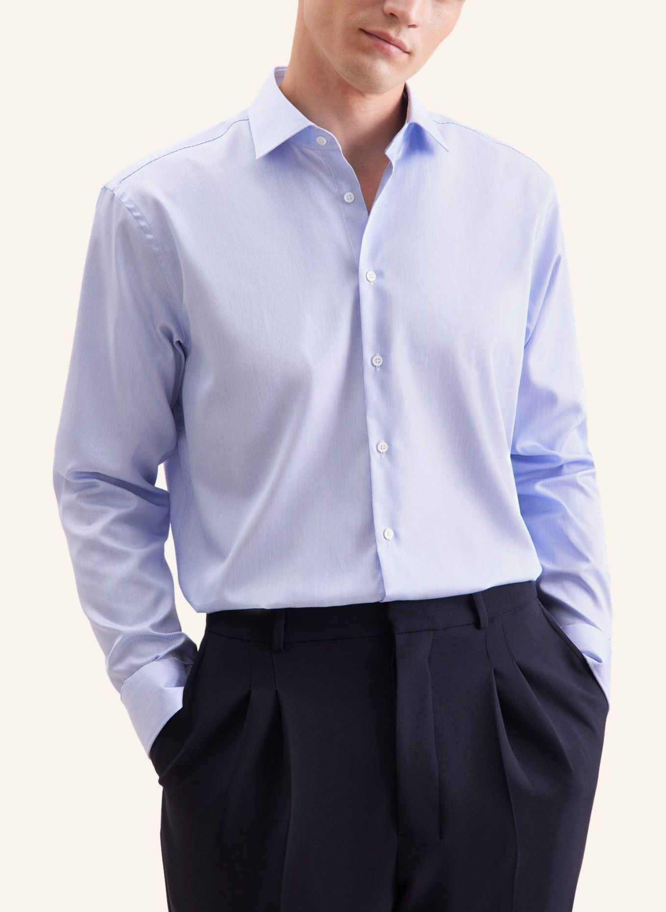 seidensticker Business Hemd Regular Fit: HELLBLAU