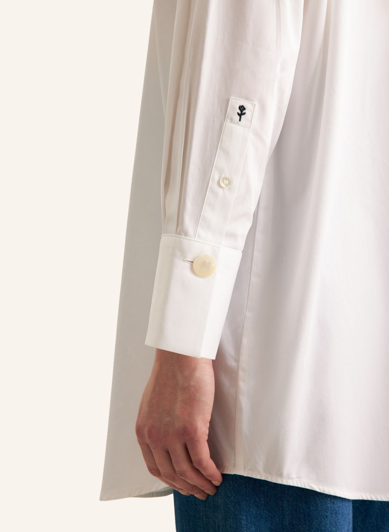 seidensticker Hemdbluse, Longbluse: WEISS